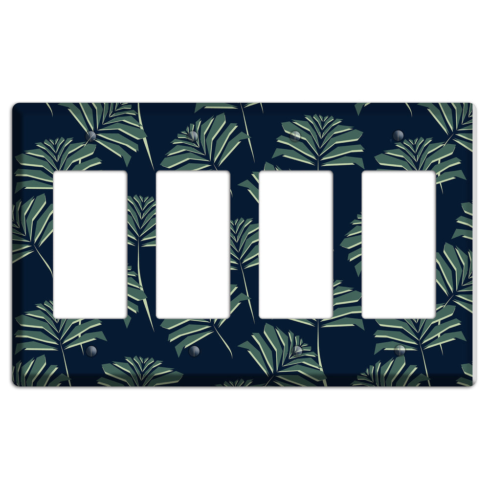 Leaves Style C 4 Rocker Wallplate