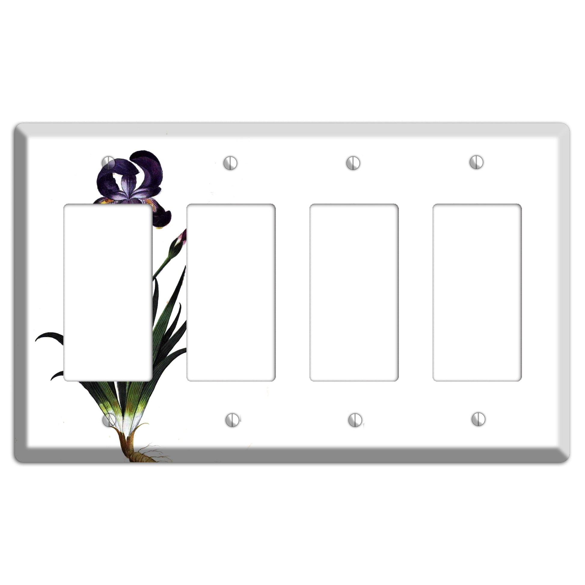 Carnation 4 Rocker Wallplate