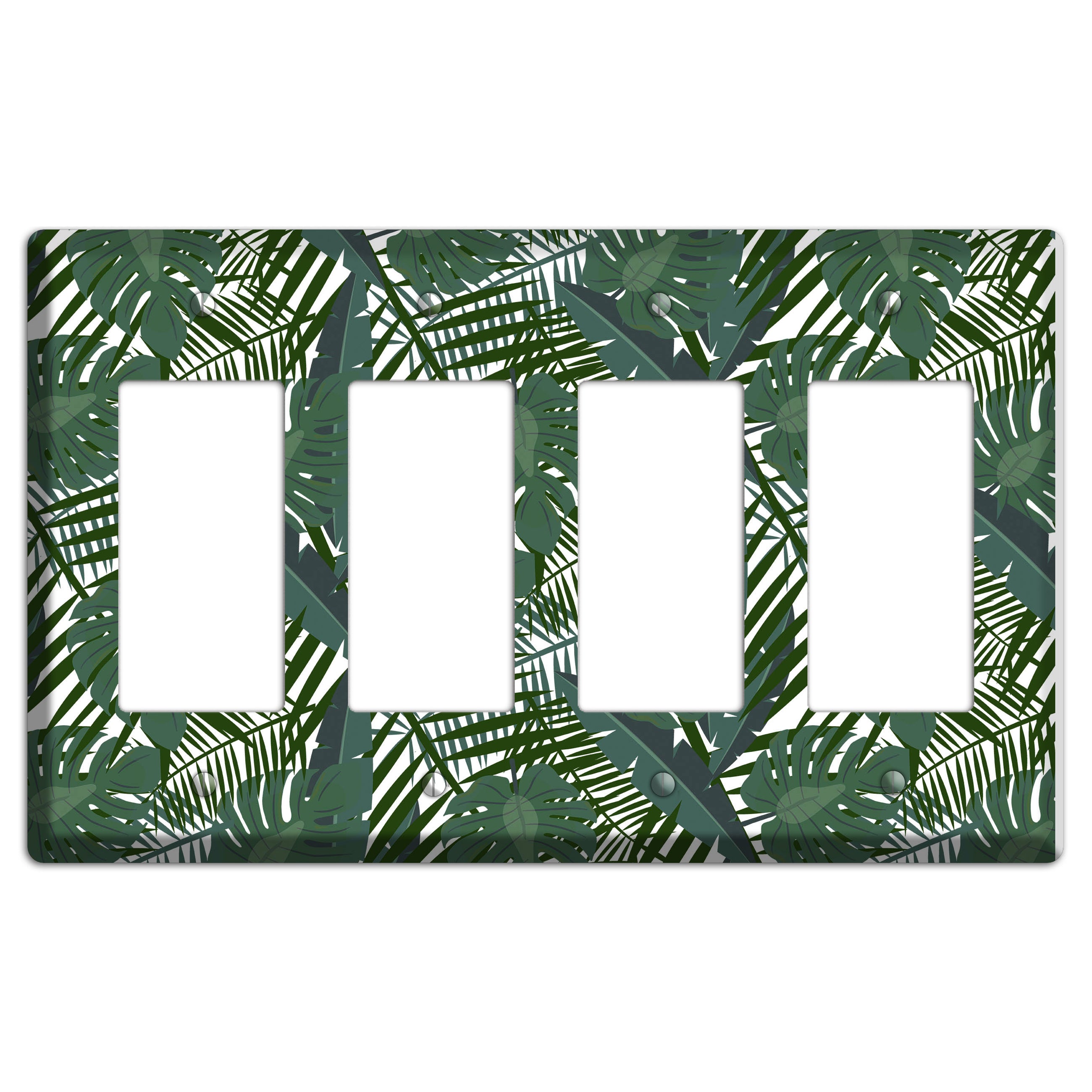 Leaves Style Q 4 Rocker Wallplate