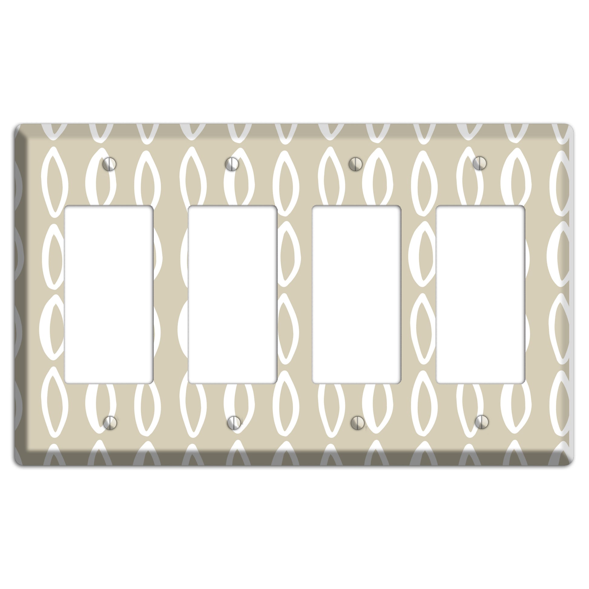 Simple Scandanavian Style Z 4 Rocker Wallplate