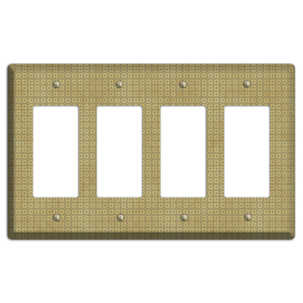 Multi Beige Arabesque 4 Rocker Wallplate