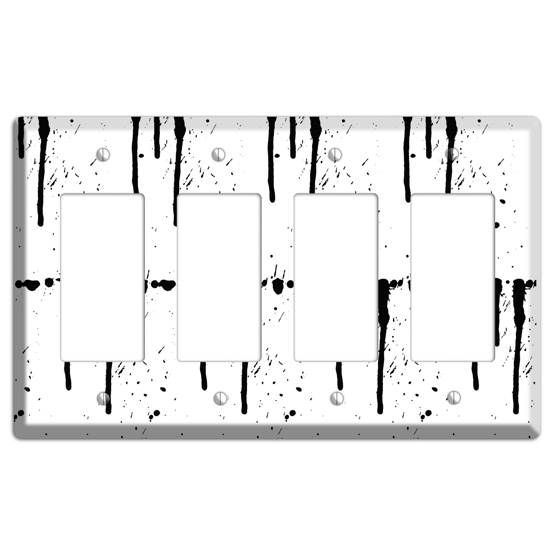 Ink Drips 2 4 Rocker Wallplate