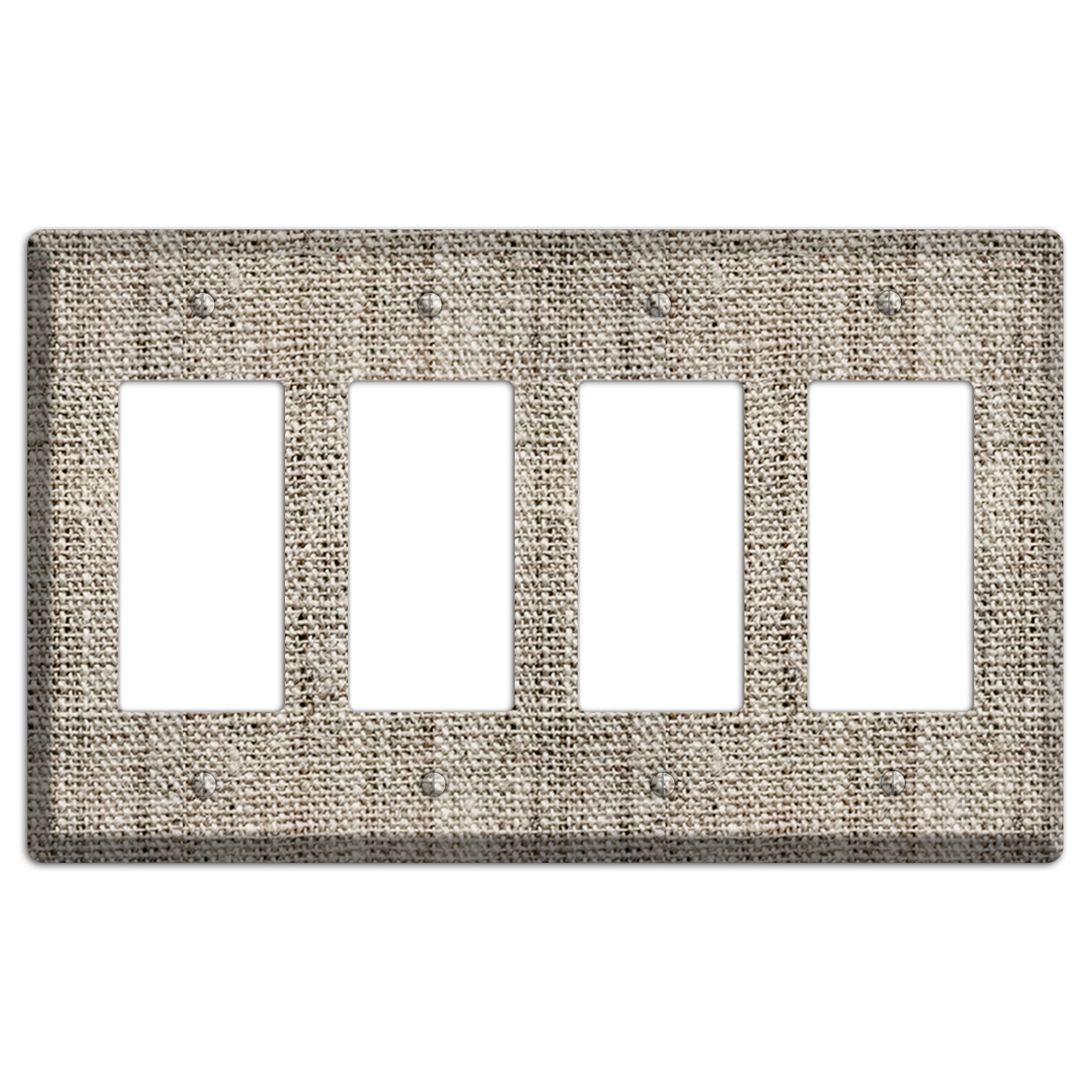 Niagara Burlap 4 Rocker Wallplate