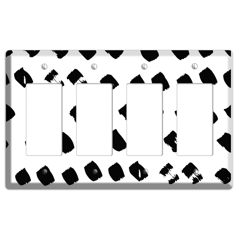 Ink Brushstrokes 4 4 Rocker Wallplate