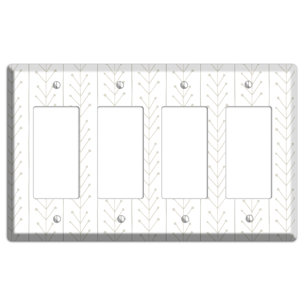 Simple Scandanavian Style F 4 Rocker Wallplate