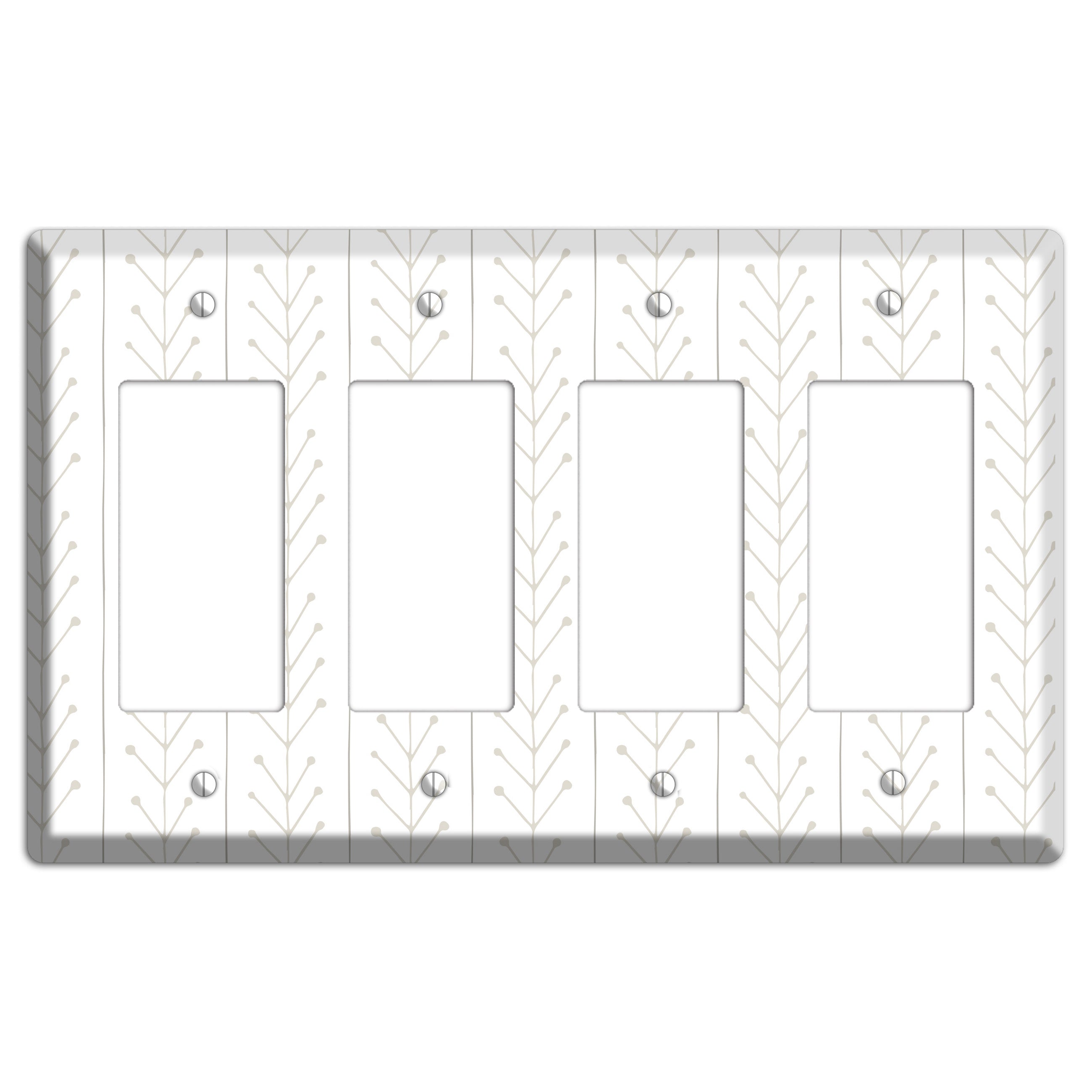 Simple Scandanavian Style F 4 Rocker Wallplate