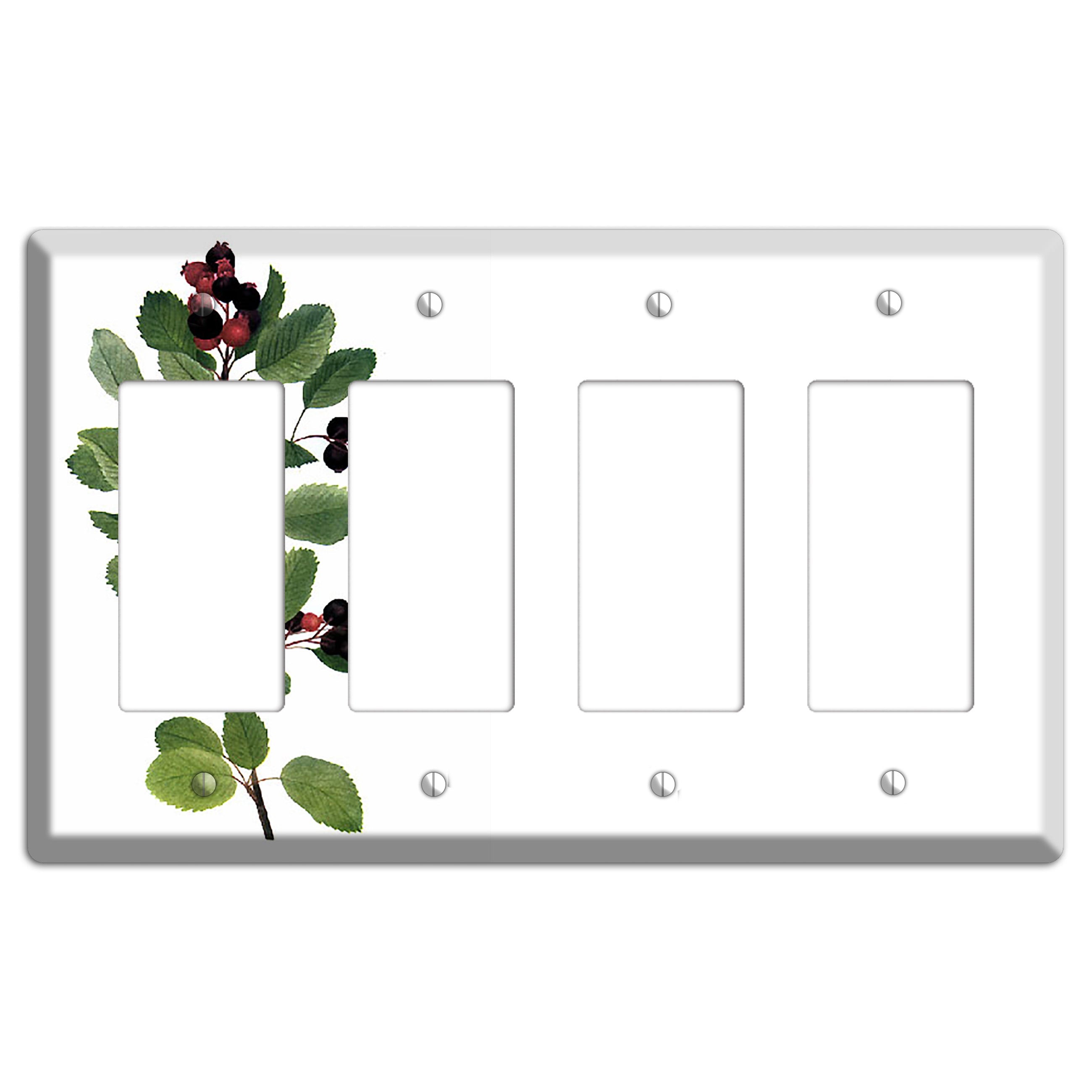 Amelanchier Ainifolia 4 Rocker Wallplate