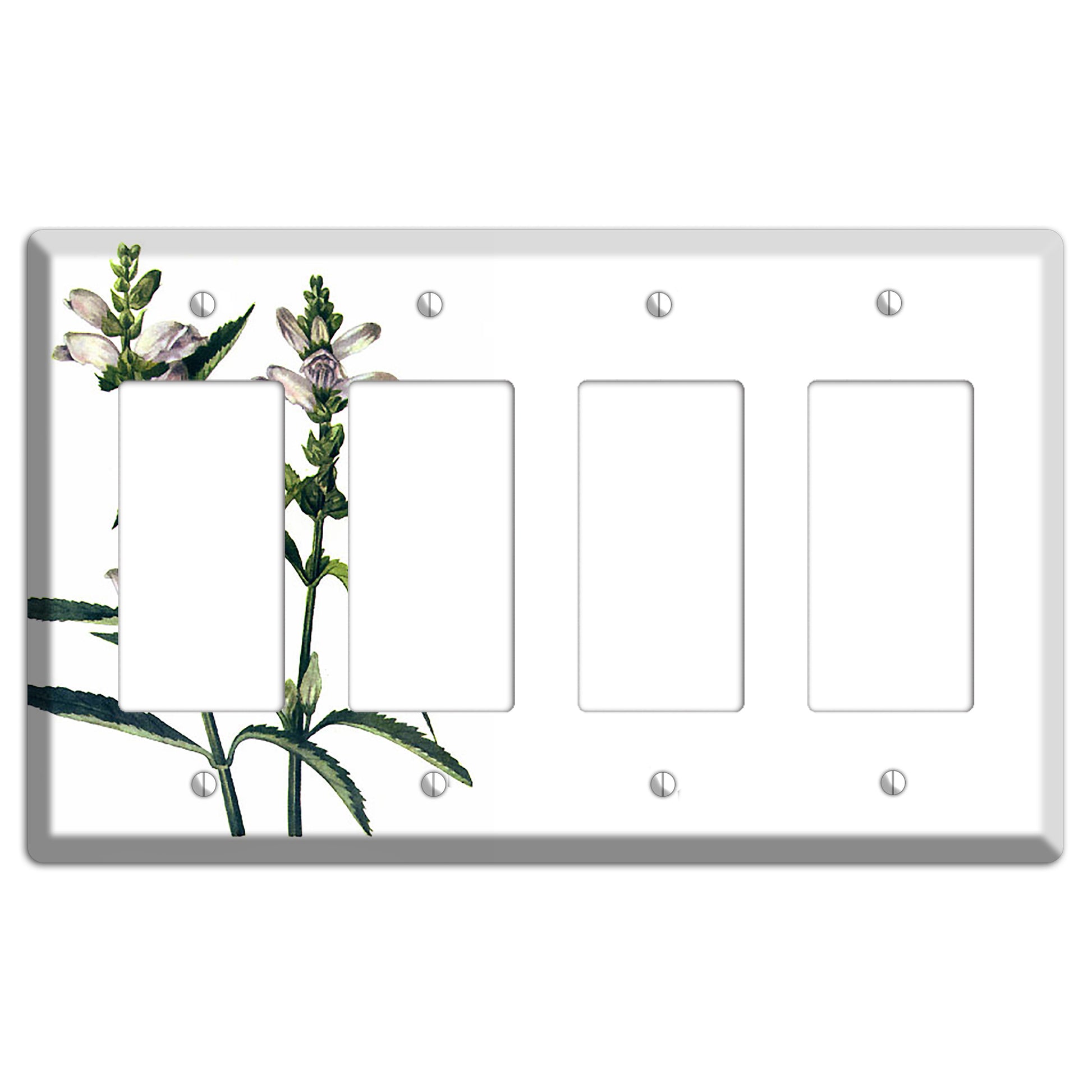 Chelone Glabra 4 Rocker Wallplate
