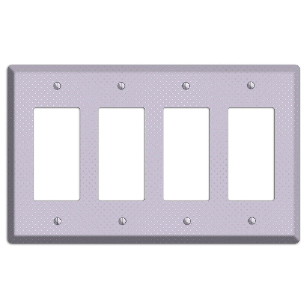 Lavender with Tiny Dots 4 Rocker Wallplate
