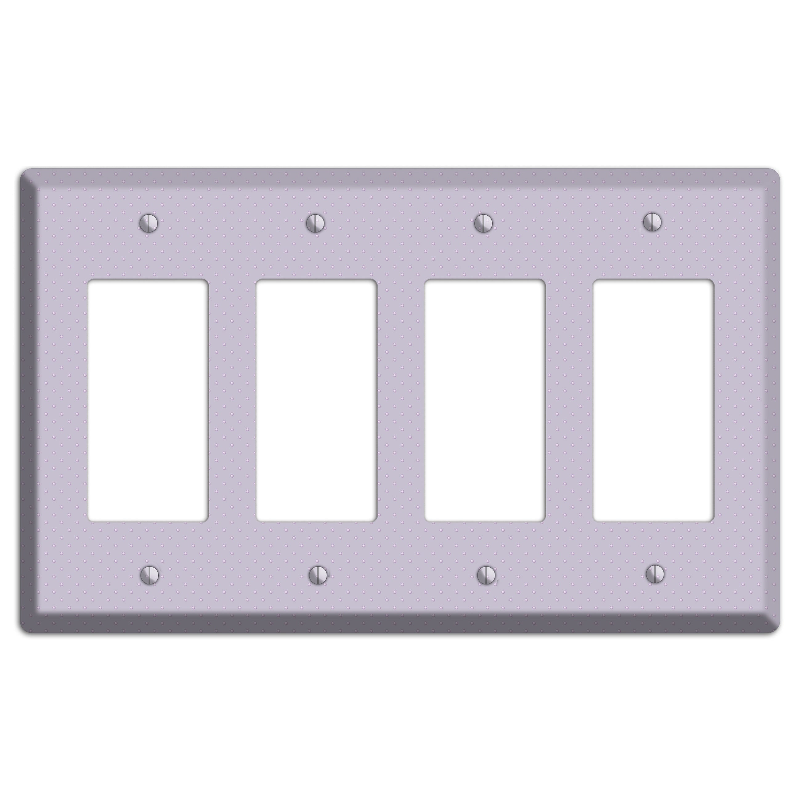 Lavender with Tiny Dots 4 Rocker Wallplate