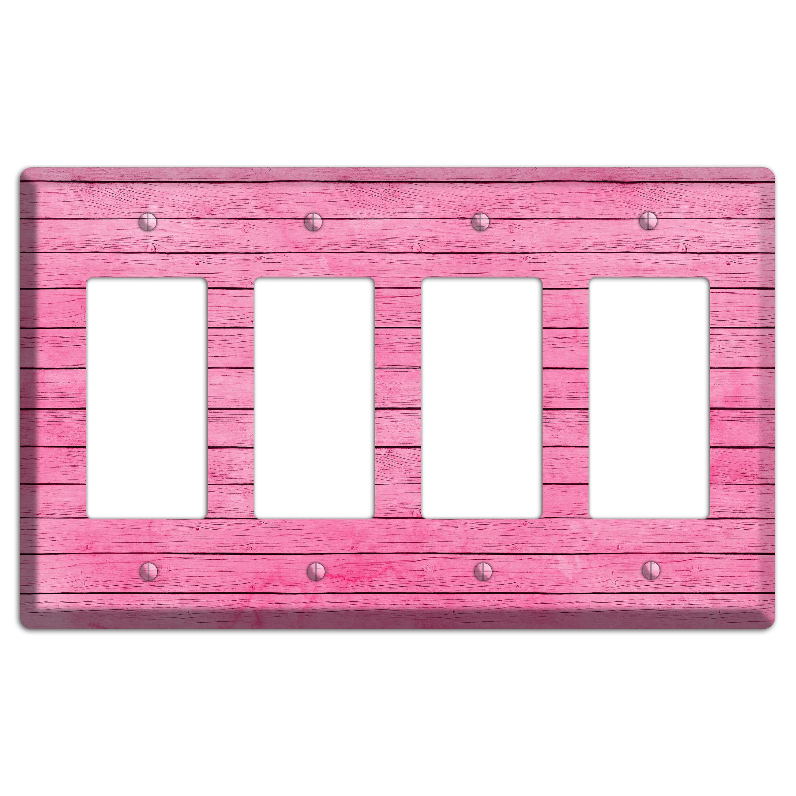 Carissma Pink Texture 4 Rocker Wallplate
