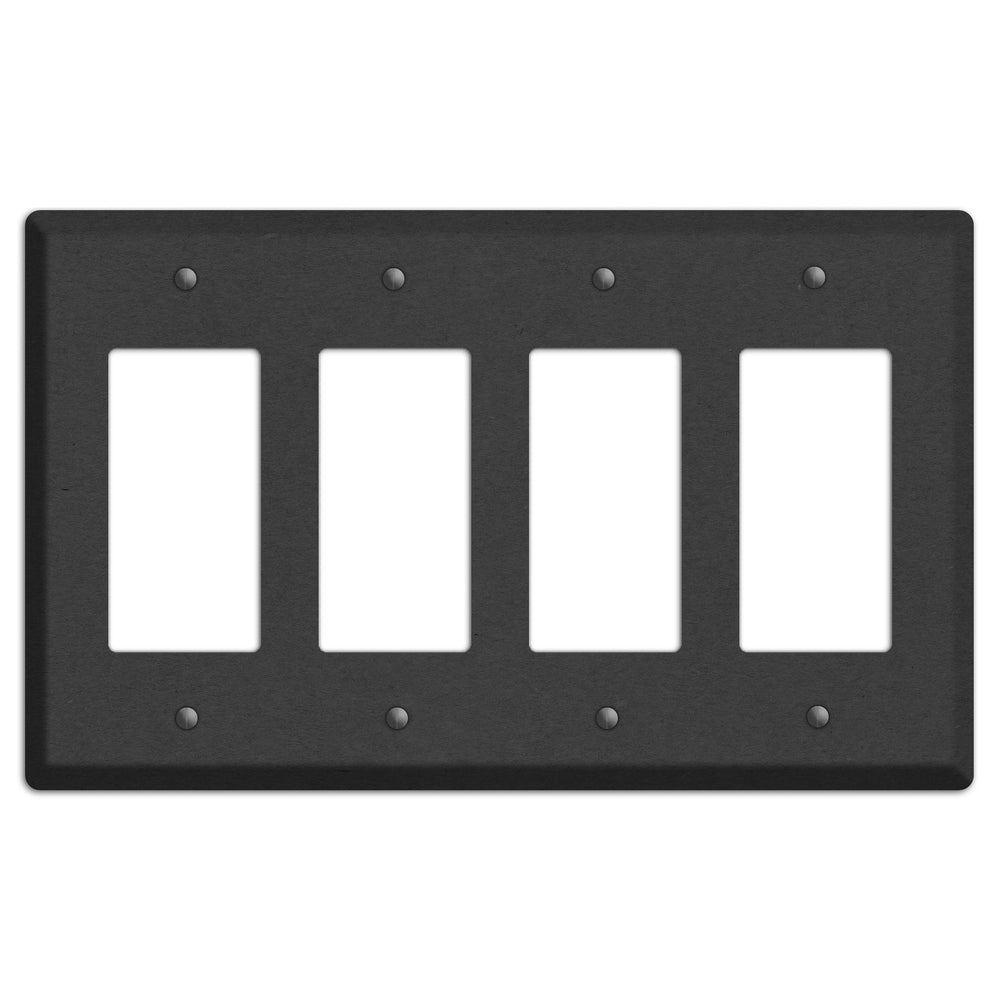 Charcoal Kraft 4 Rocker Wallplate