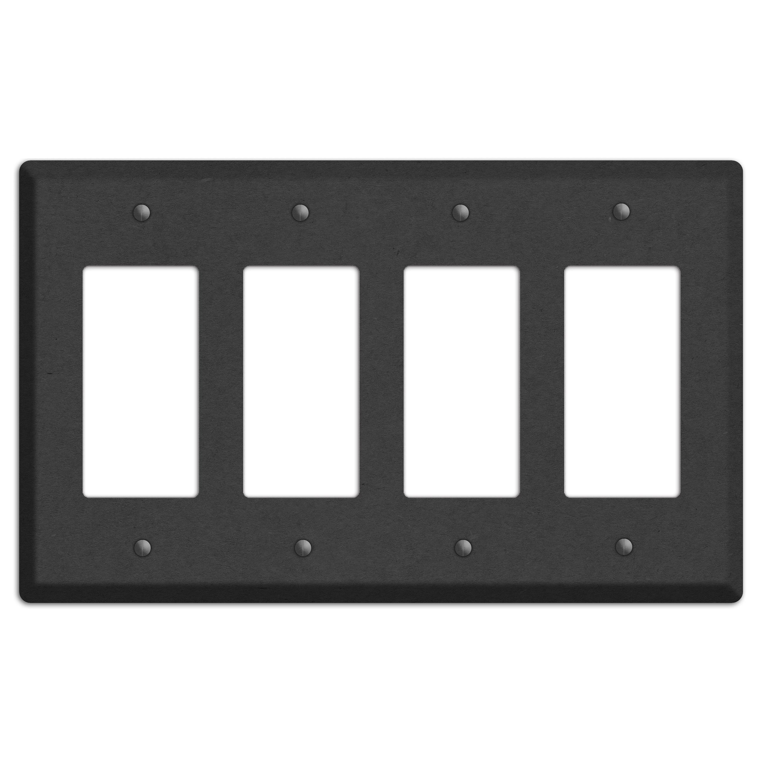 Charcoal Kraft 4 Rocker Wallplate