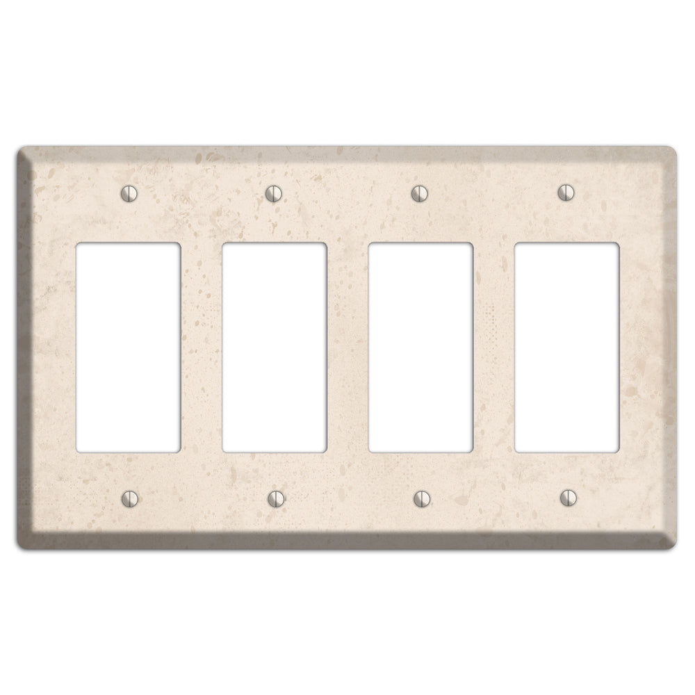 Bone Neutral Texture 4 Rocker Wallplate