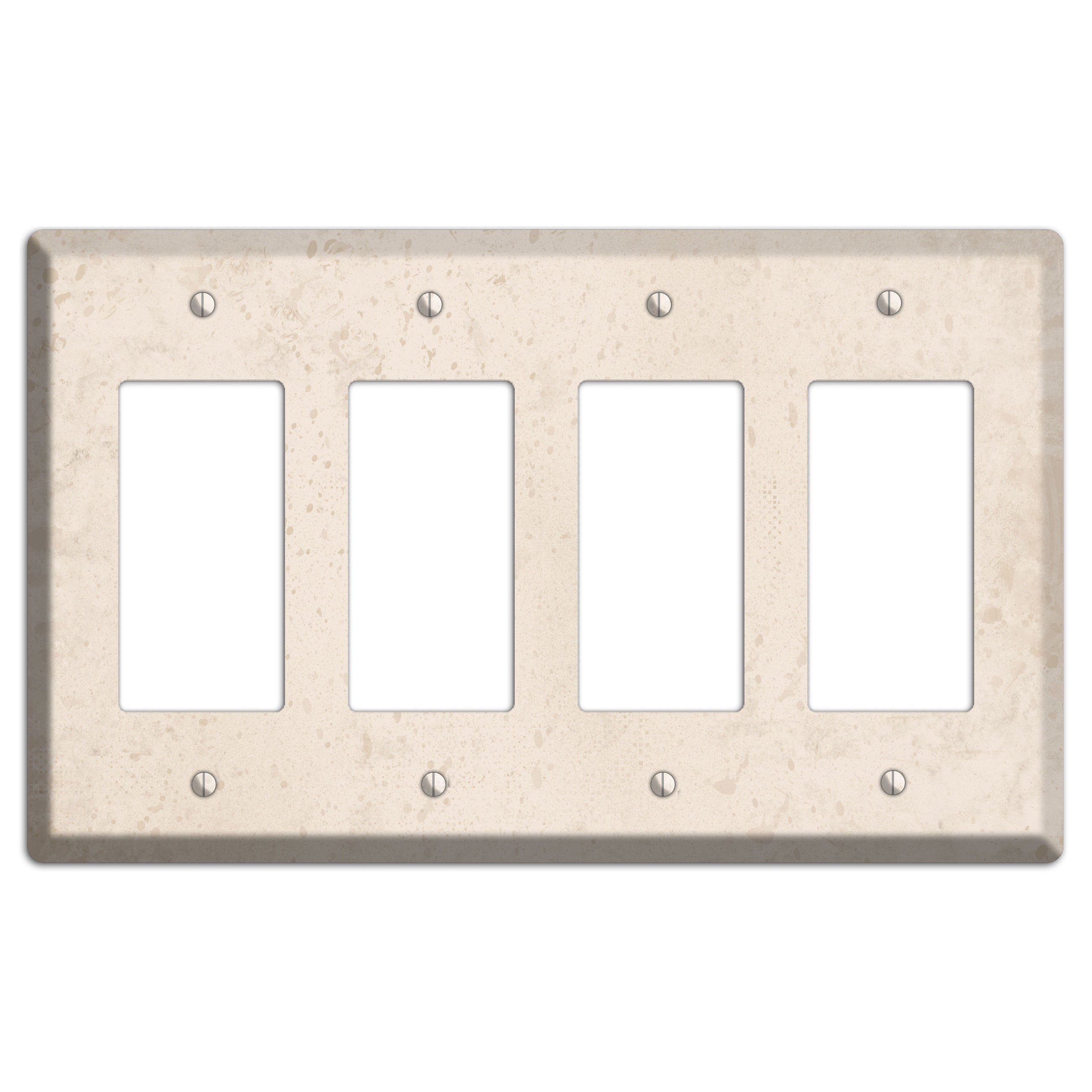 Bone Neutral Texture 4 Rocker Wallplate