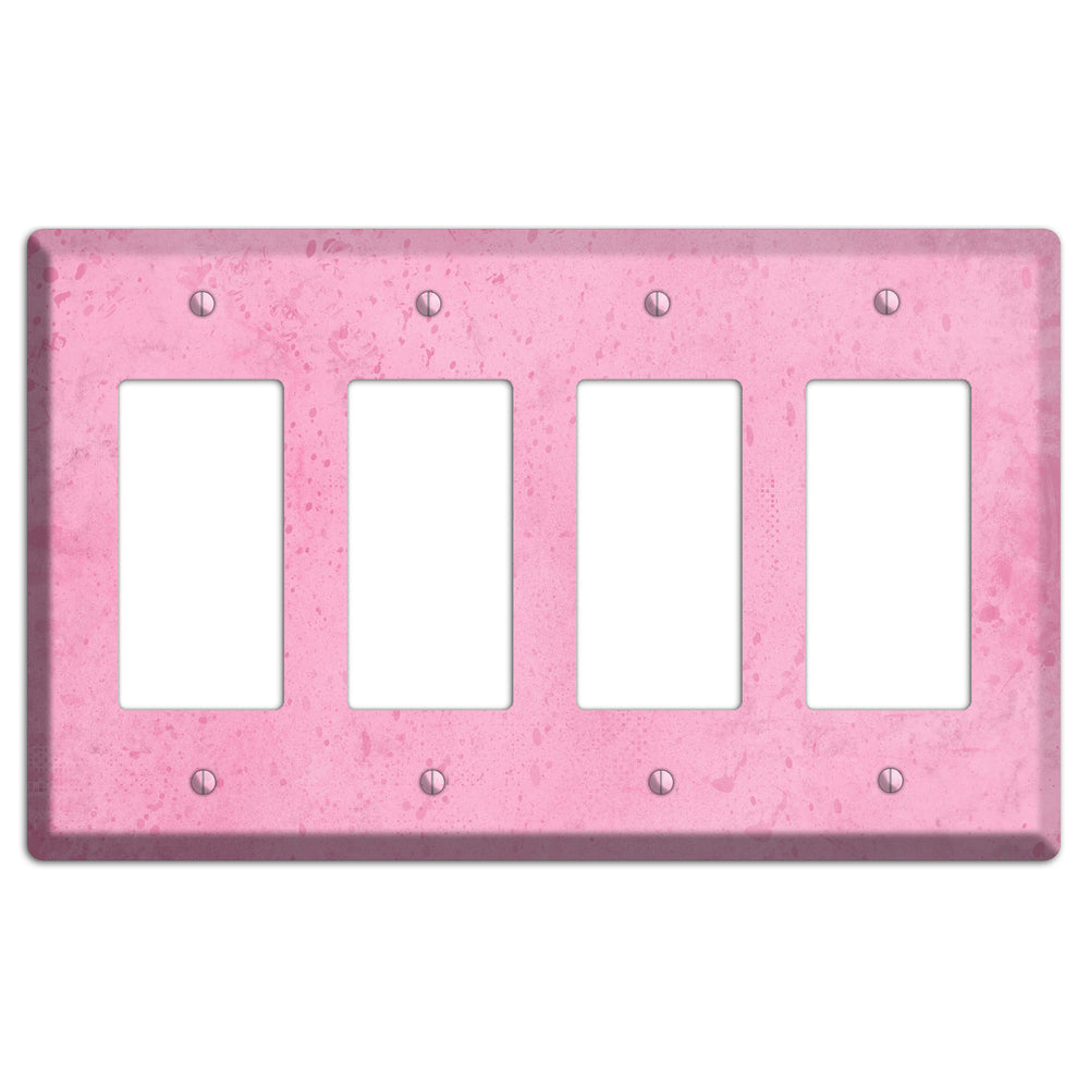 Illusion Pink Texture 4 Rocker Wallplate