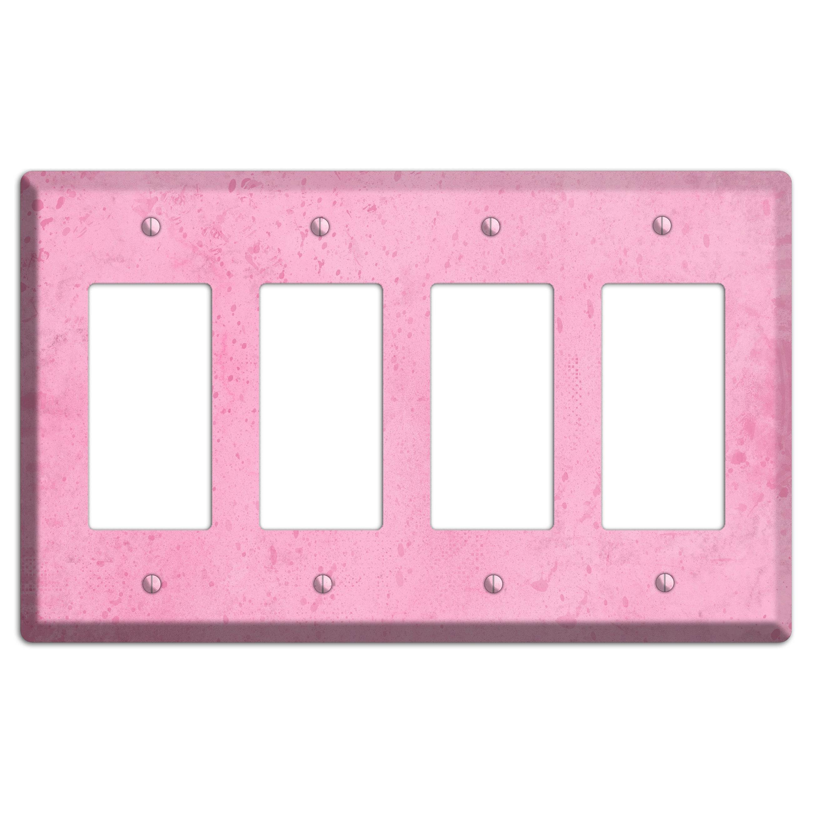 Illusion Pink Texture 4 Rocker Wallplate