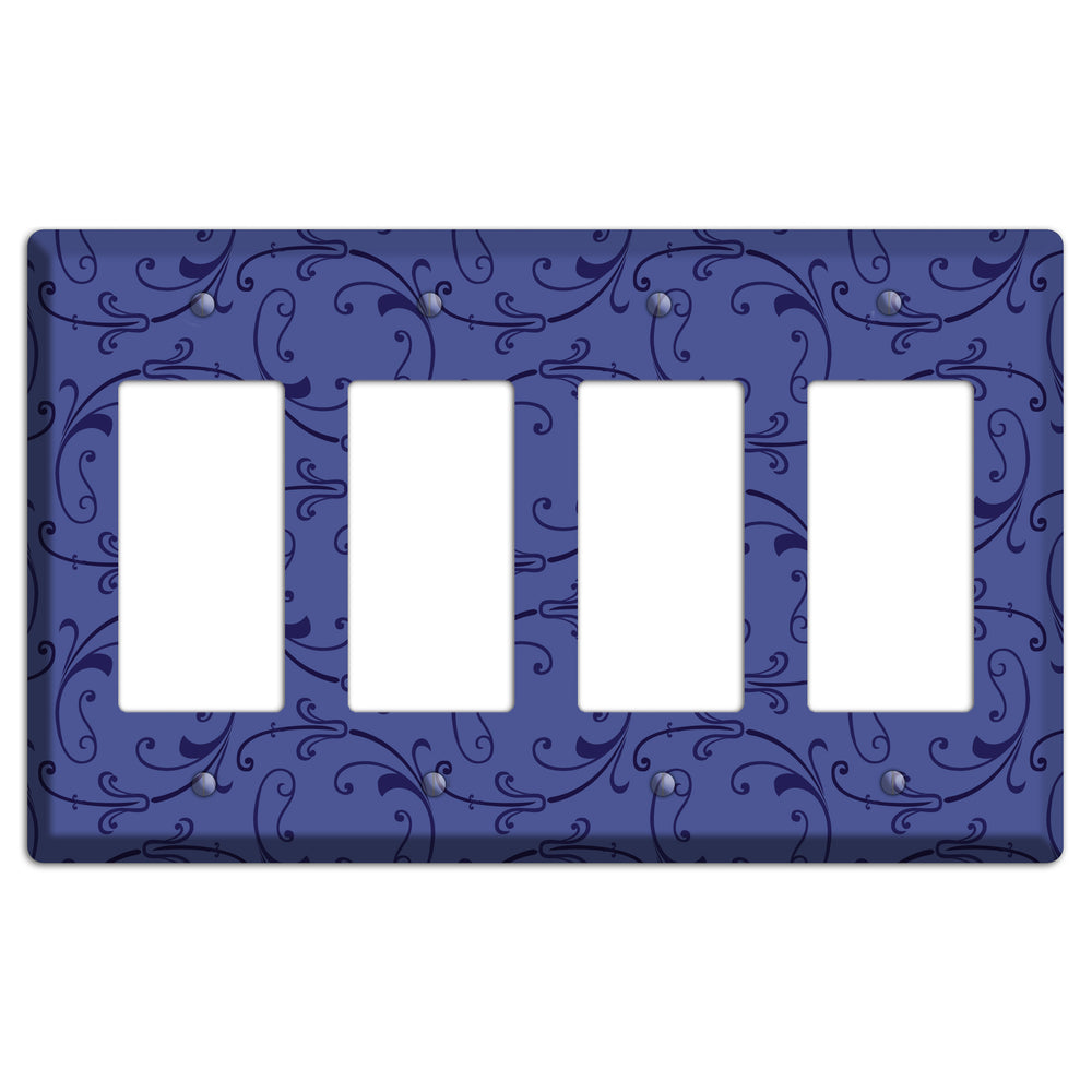Green and Brown Argyle 4 Rocker Wallplate