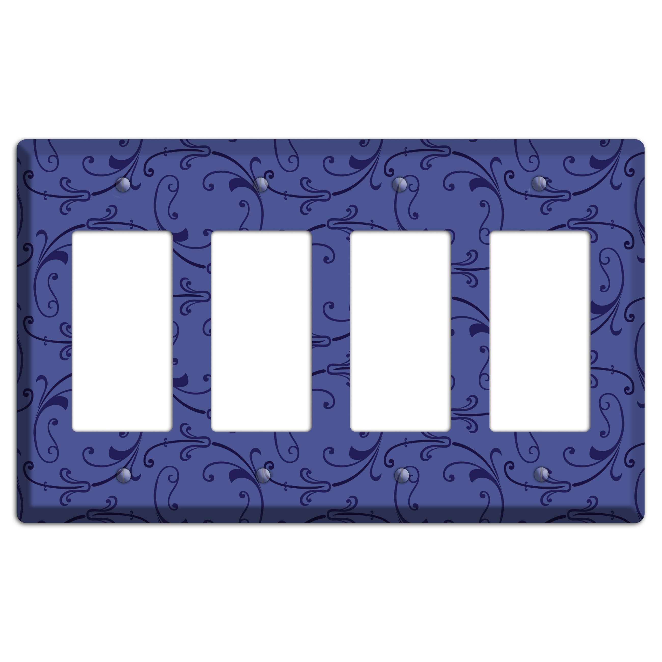 Green and Brown Argyle 4 Rocker Wallplate