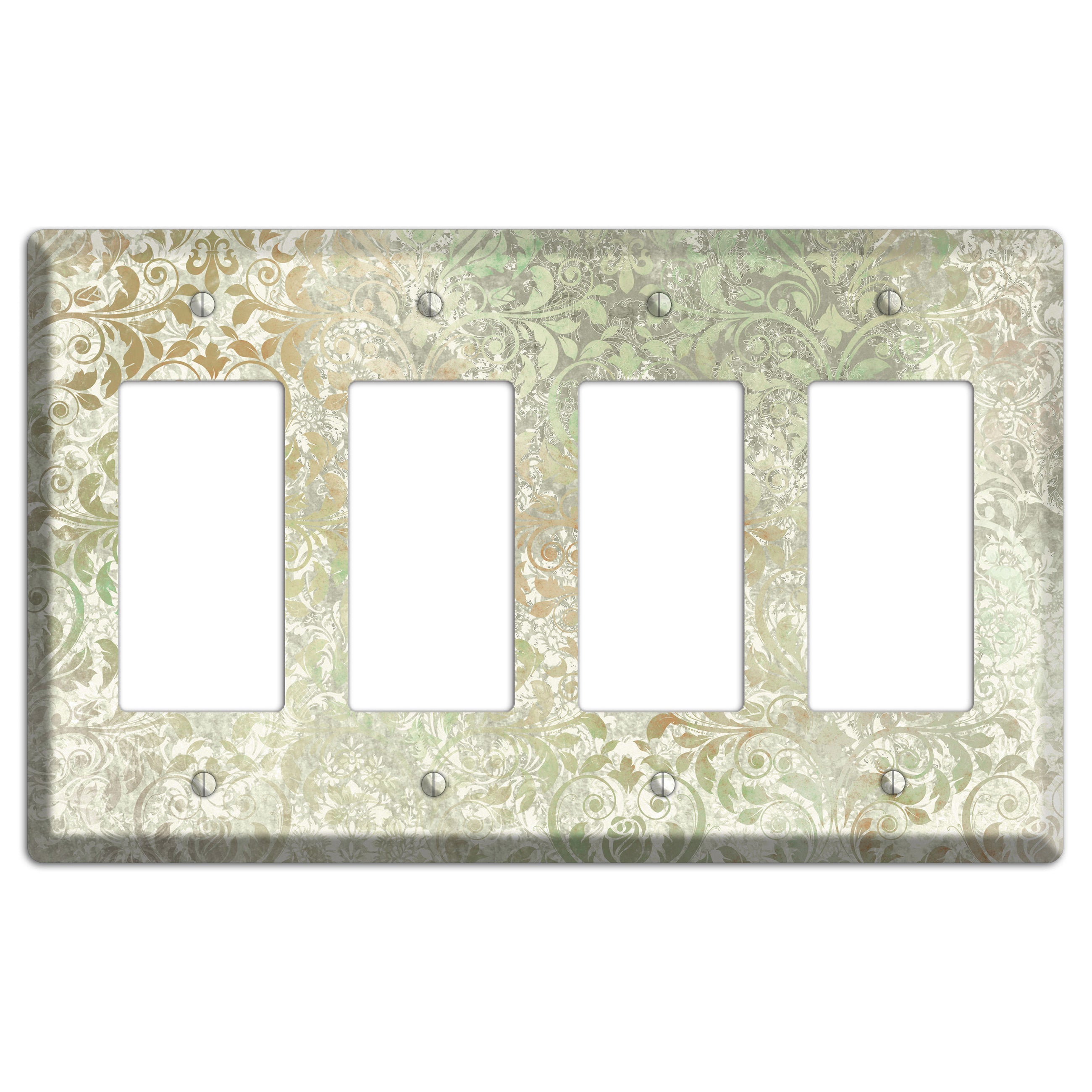 Tana Whimsical Damask 4 Rocker Wallplate
