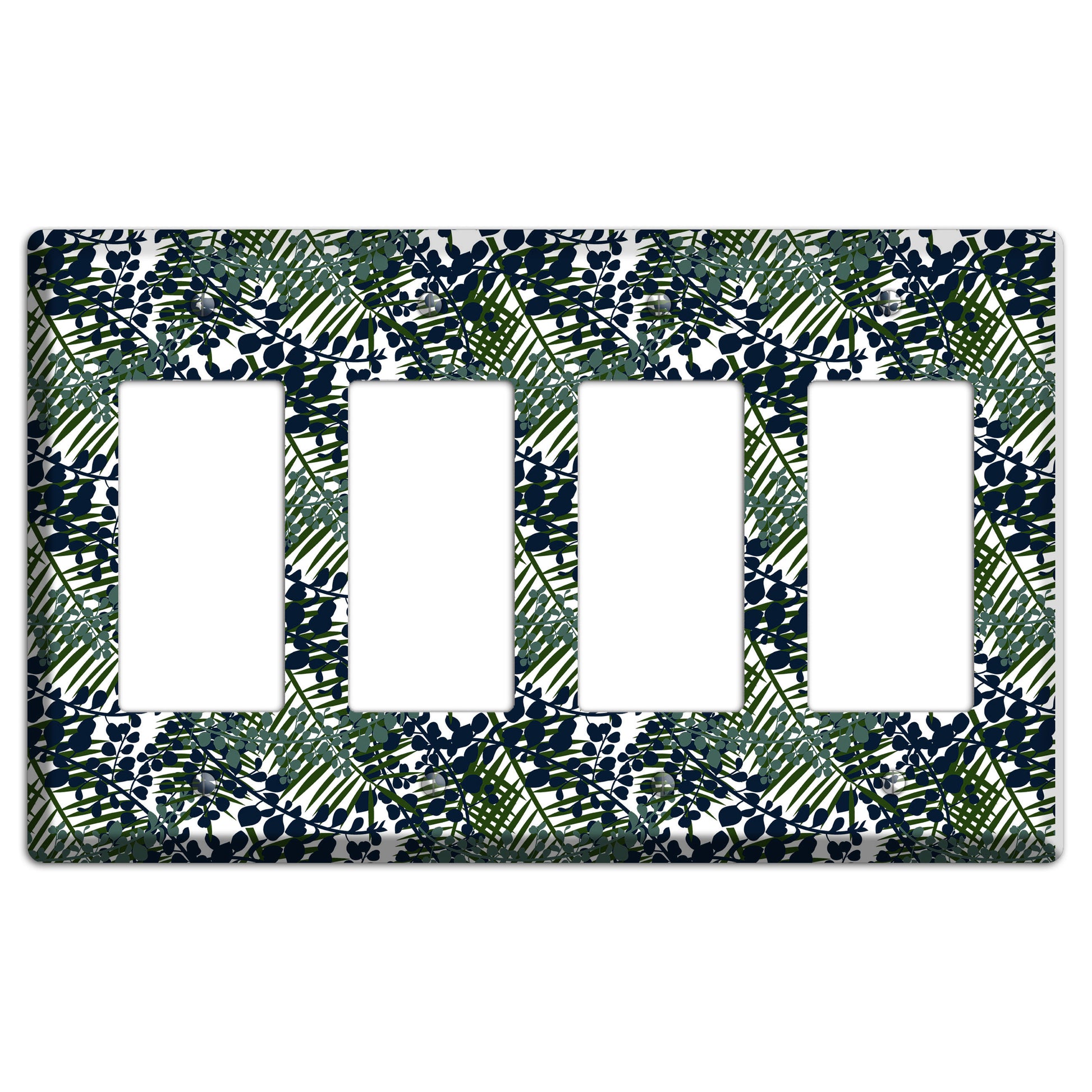 Leaves Style R 4 Rocker Wallplate