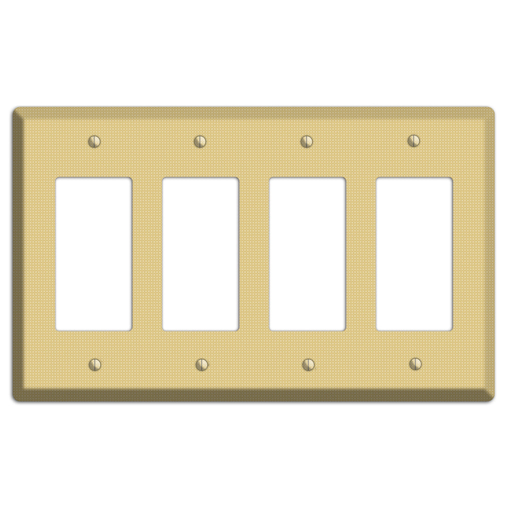 Khaki Weave 4 Rocker Wallplate
