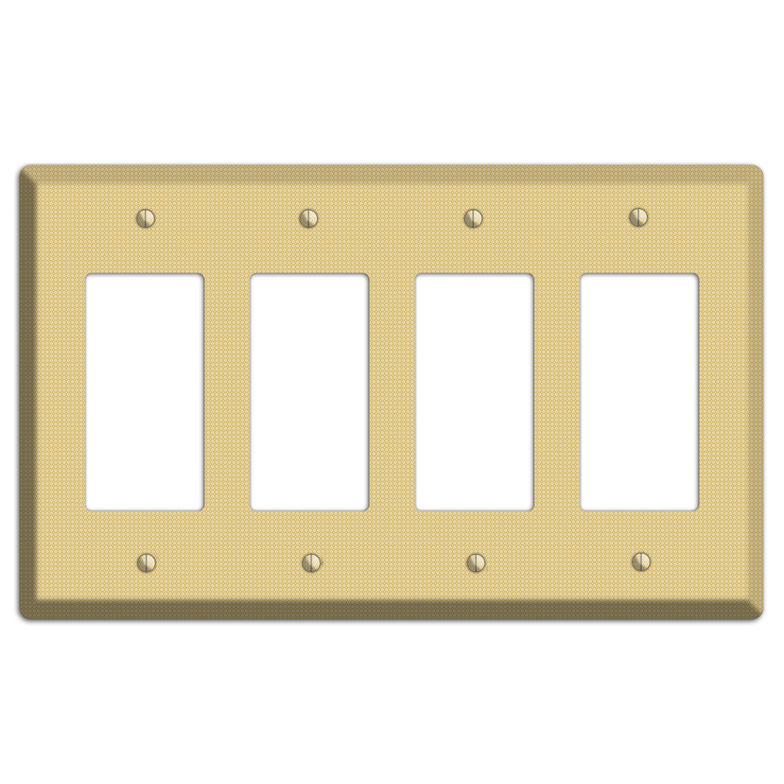 Khaki Weave 4 Rocker Wallplate