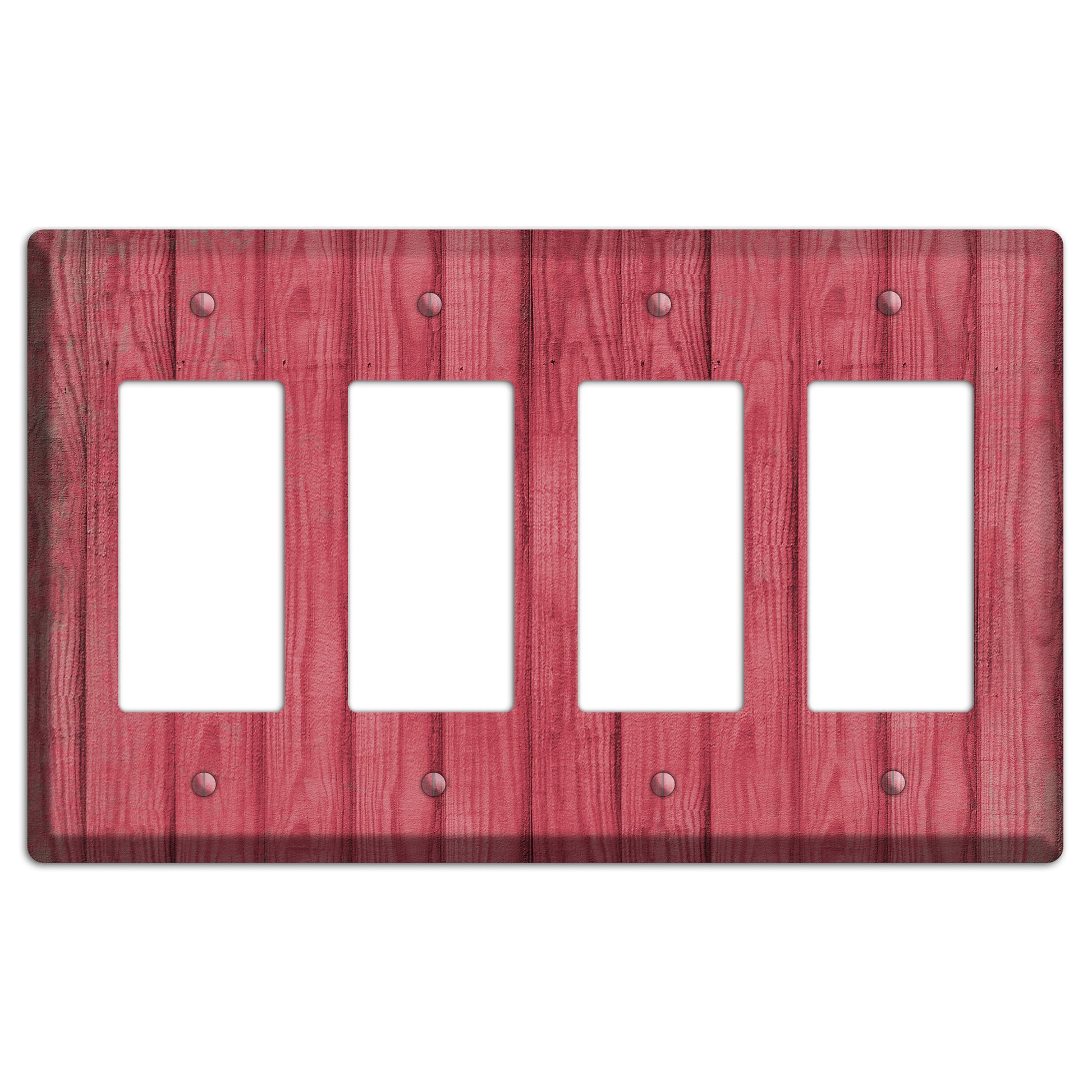 Fuzzy Wuzzy Weathered Wood 4 Rocker Wallplate