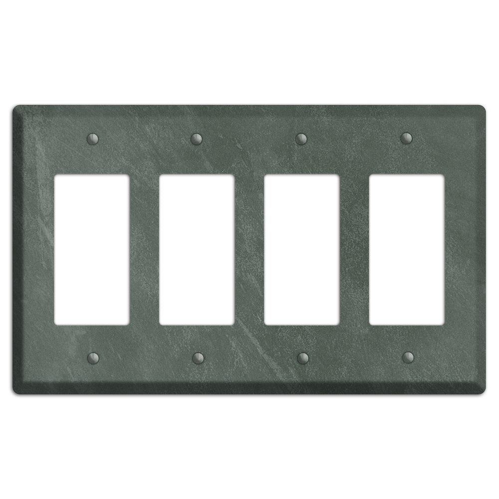 Chalk Dark Green 4 Rocker Wallplate