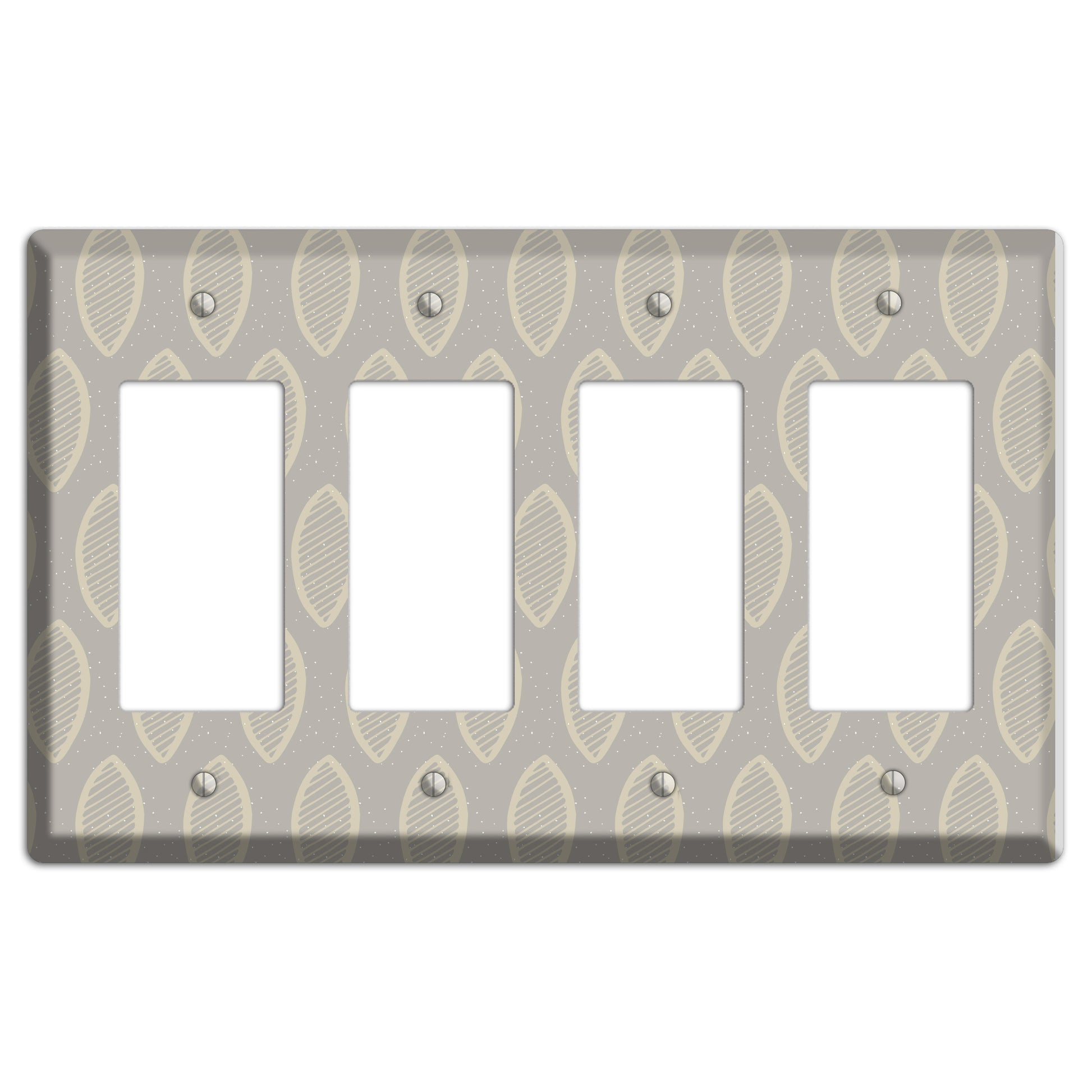 Simple Scandanavian Style W 4 Rocker Wallplate