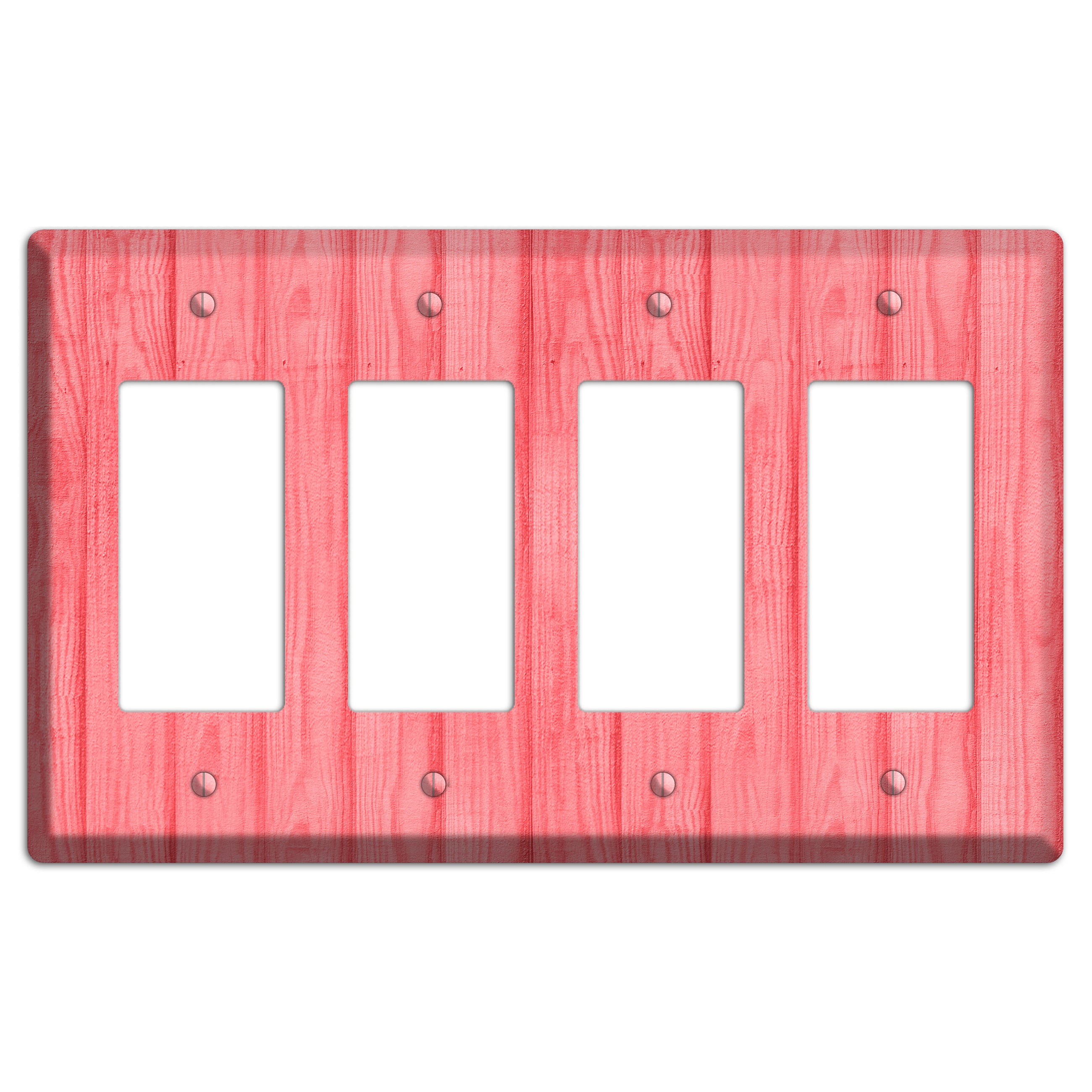 Geraldine Soft Coral 4 Rocker Wallplate