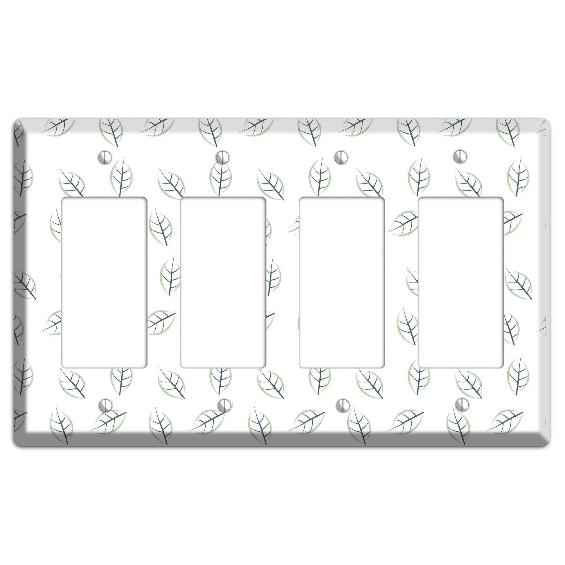 Leaves Style DD 4 Rocker Wallplate