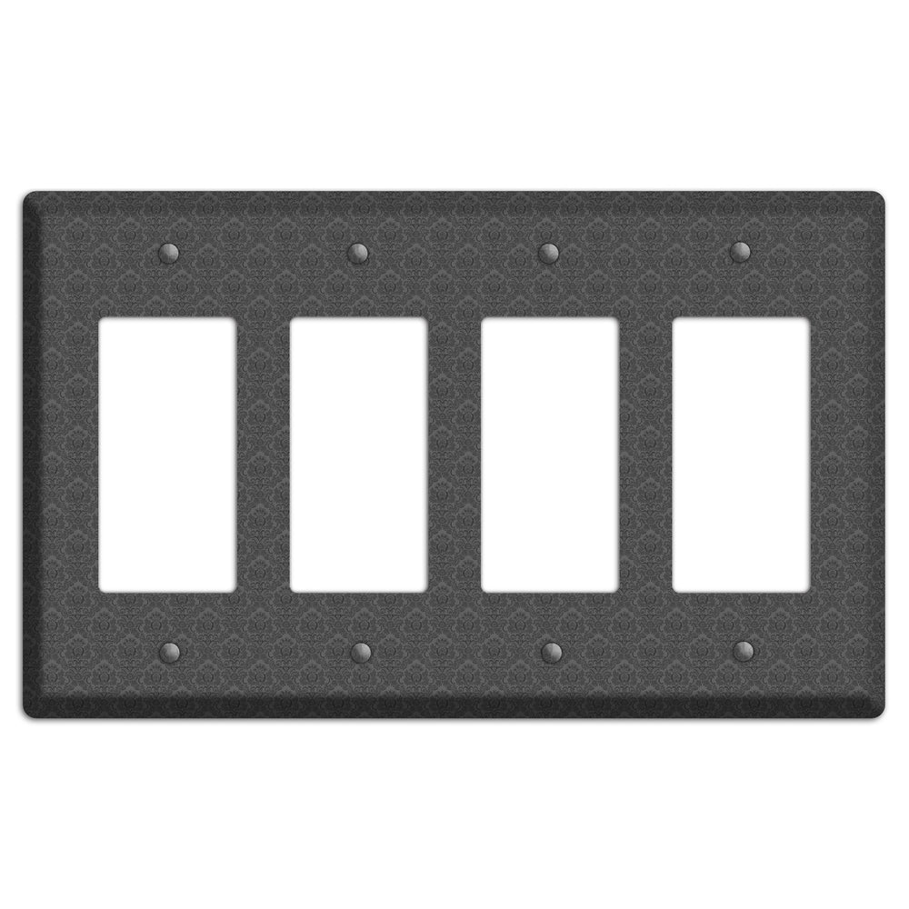 Dark Grey Cartouche 4 Rocker Wallplate