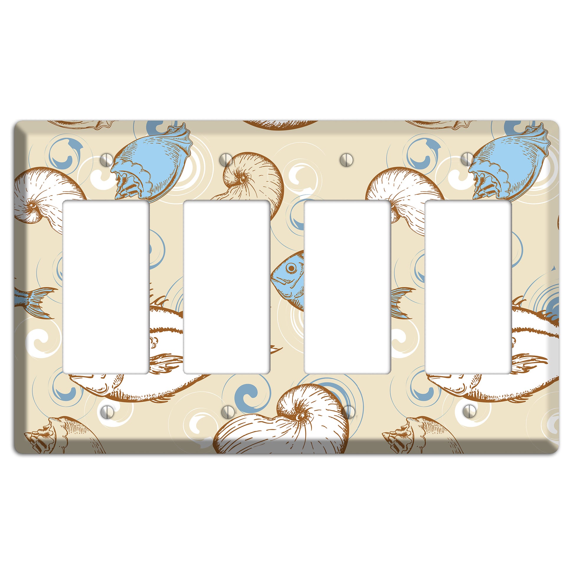 Mixed Sea Life Style 2 4 Rocker Wallplate