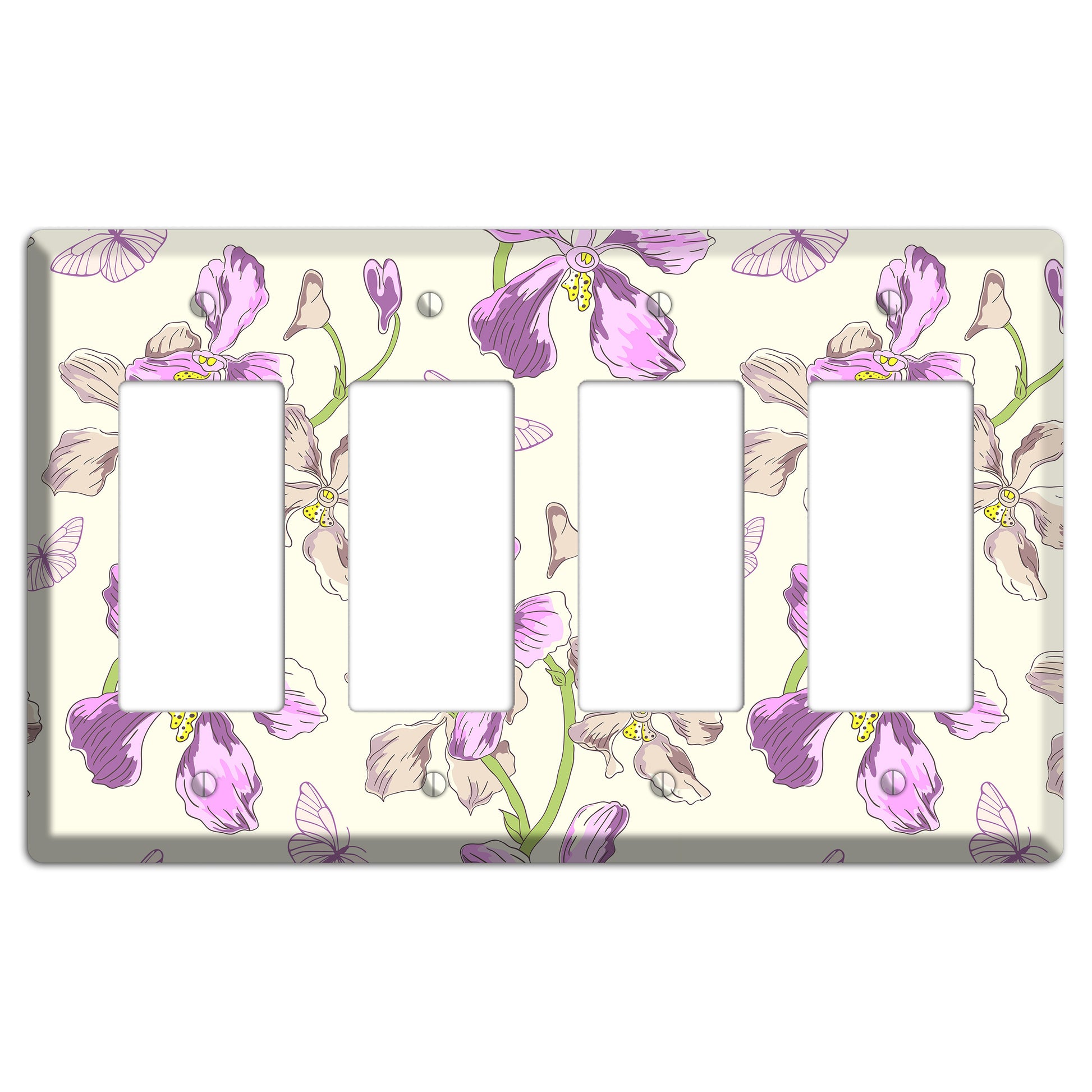 Orchid 4 Rocker Wallplate