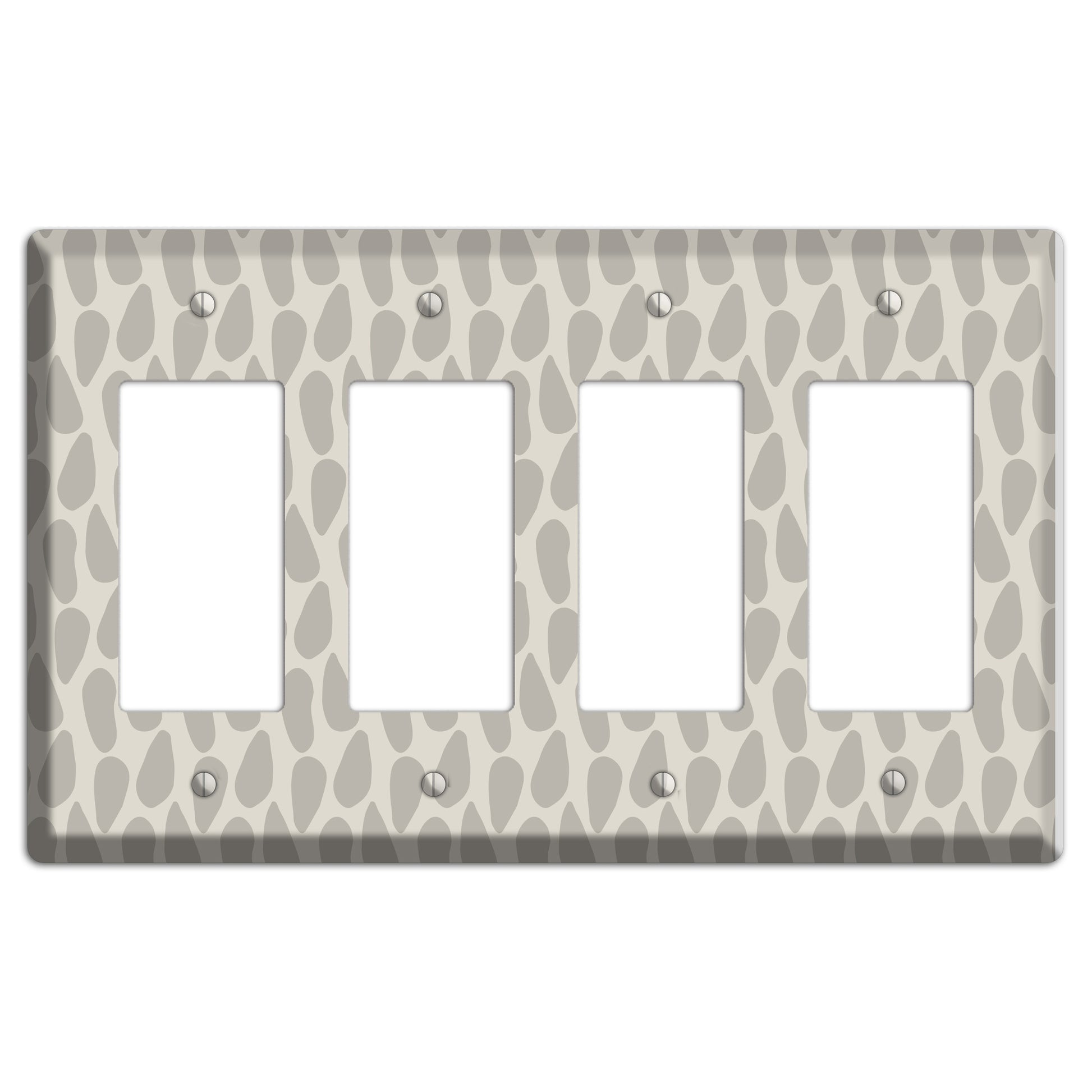 Simple Scandanavian Style DD 4 Rocker Wallplate