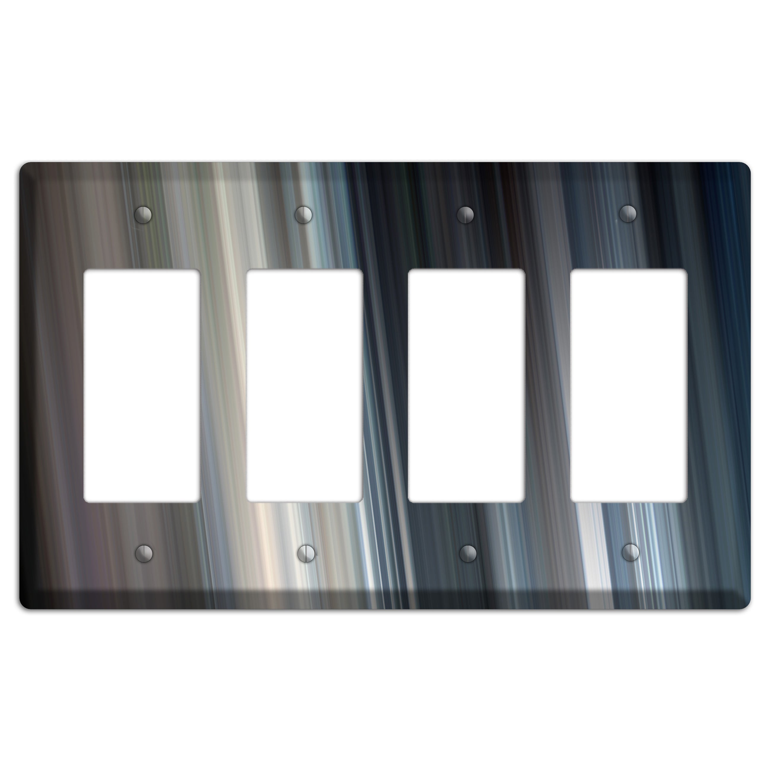 Blue Grey Ray of Light 4 Rocker Wallplate