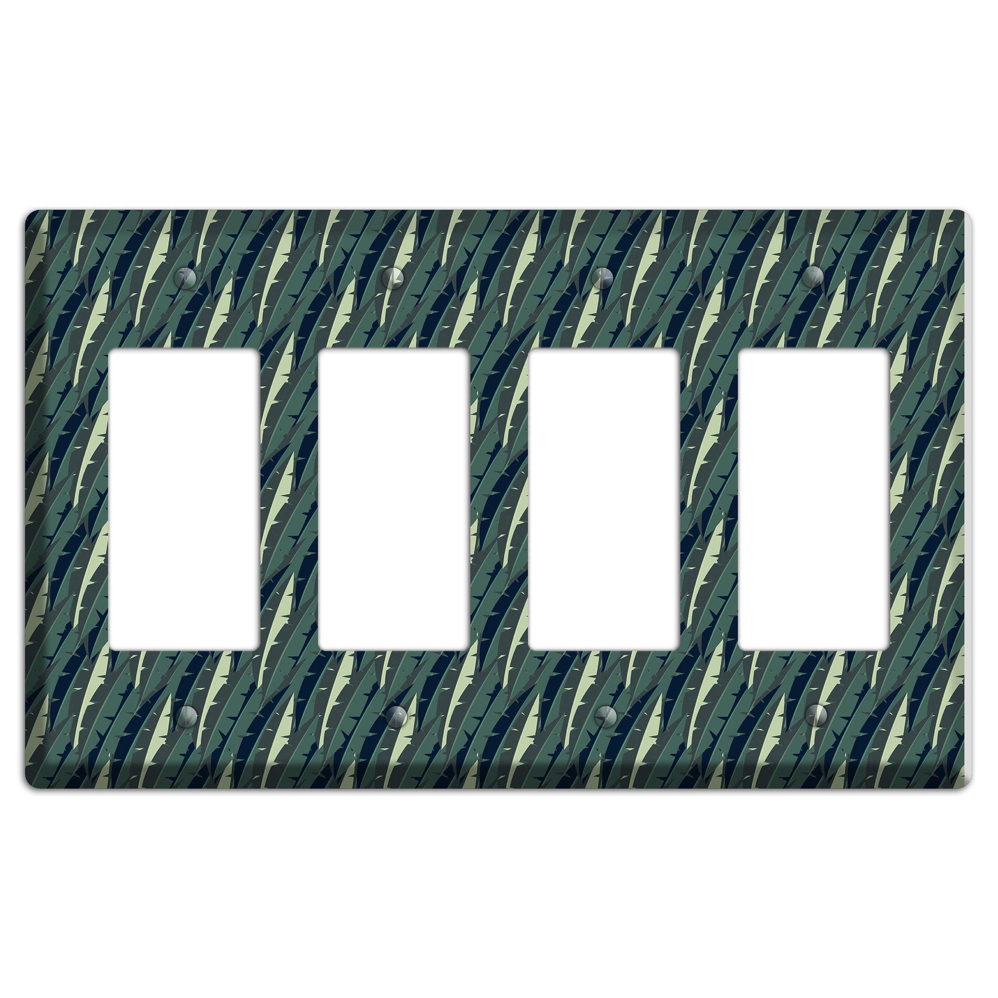 Leaves Style M 4 Rocker Wallplate