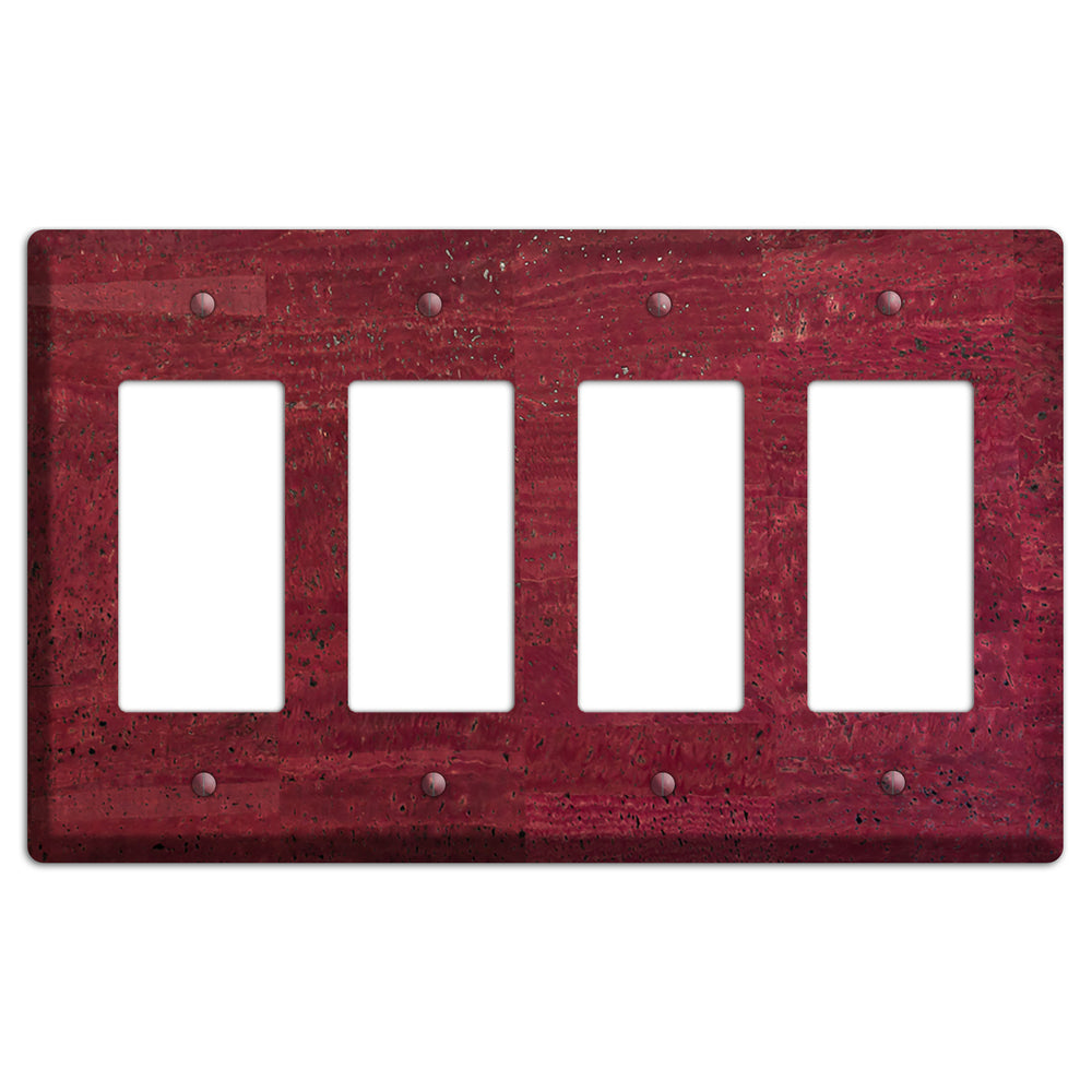 Cranberry Cork 4 Rocker Wallplate