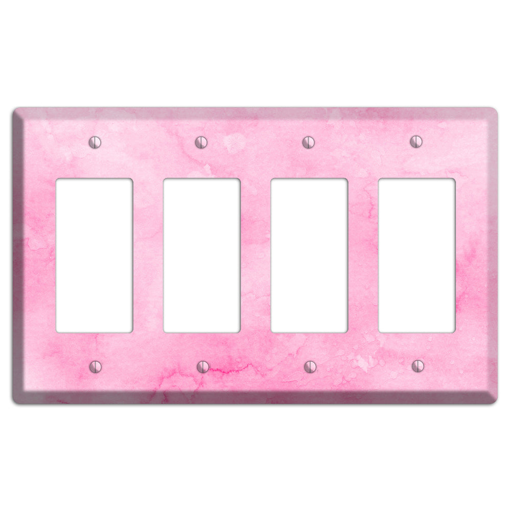 Cinderella Pink Texture 4 Rocker Wallplate