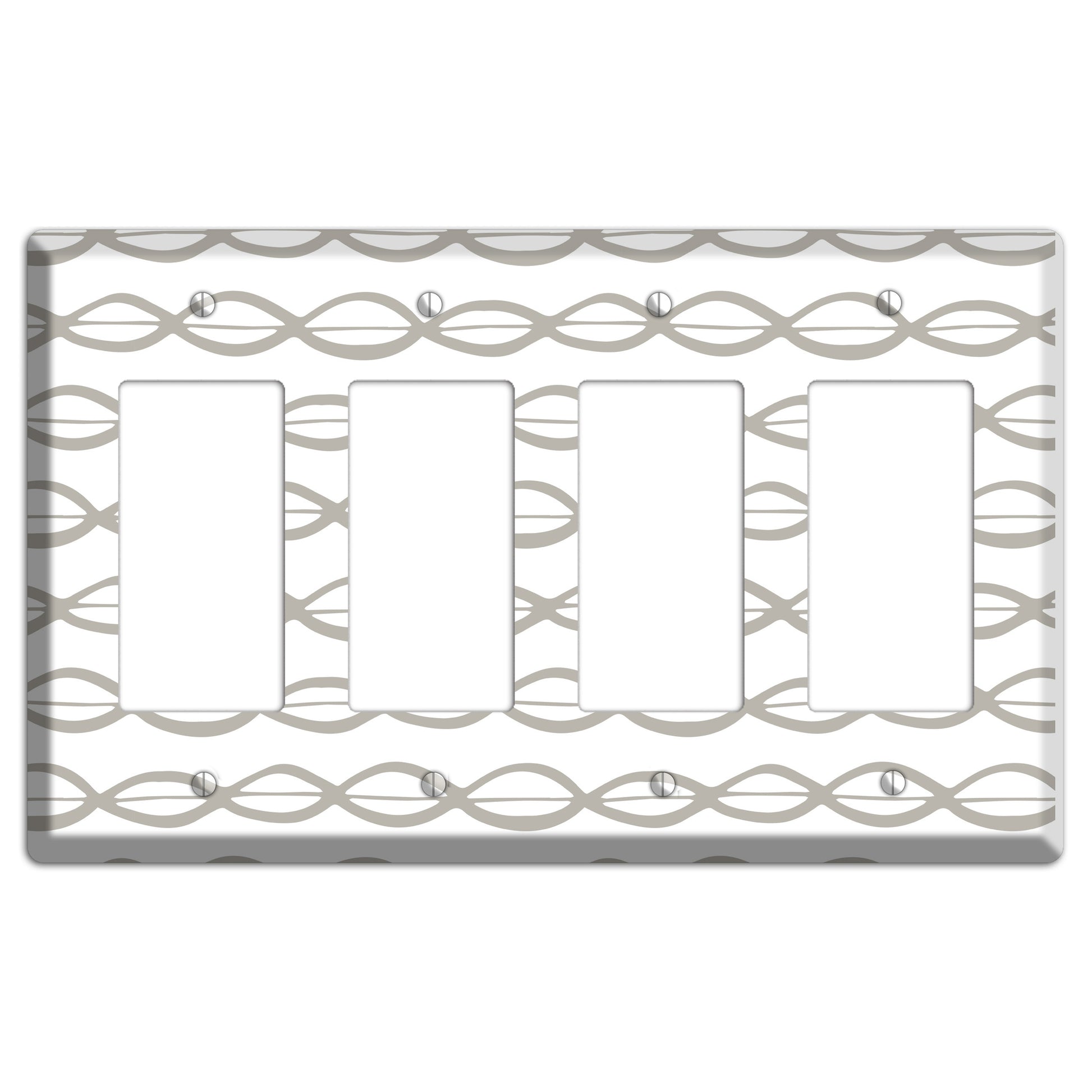 Simple Scandanavian Style D 4 Rocker Wallplate