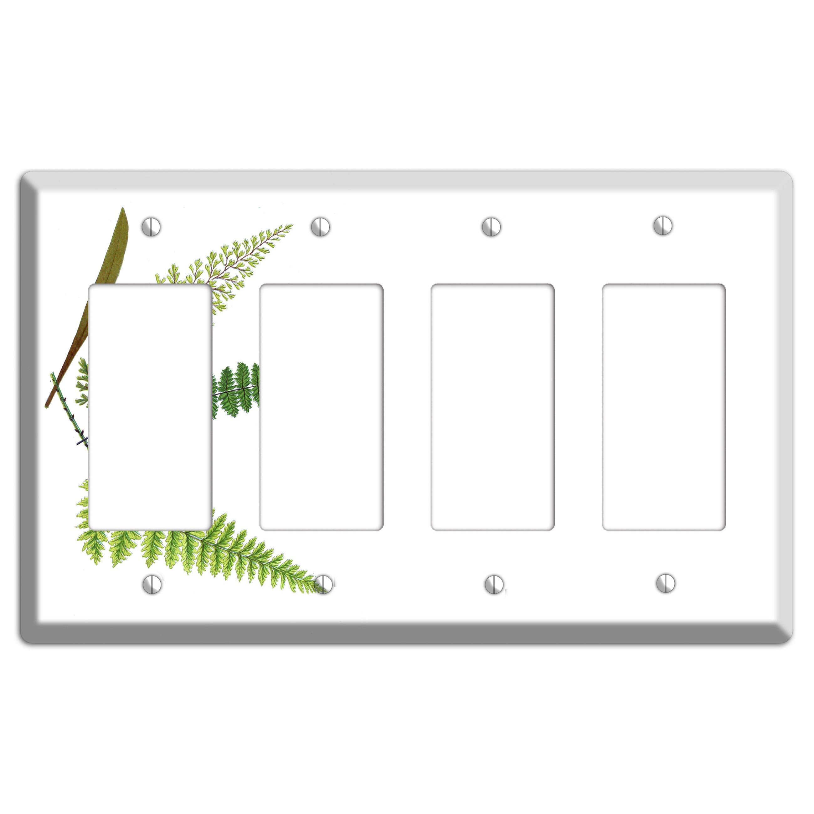 Ferns 4 Rocker Wallplate