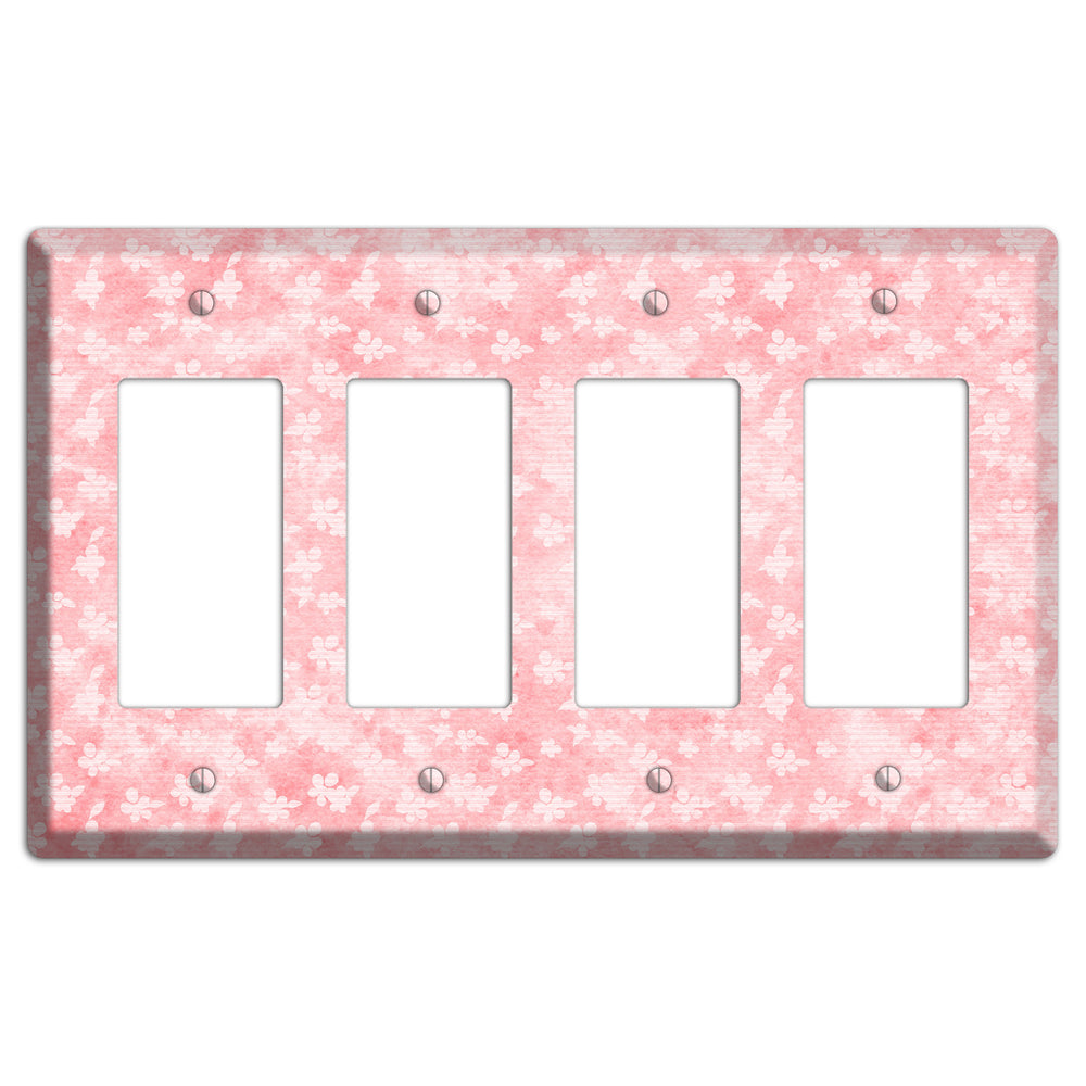 Abbey Soft Coral 4 Rocker Wallplate