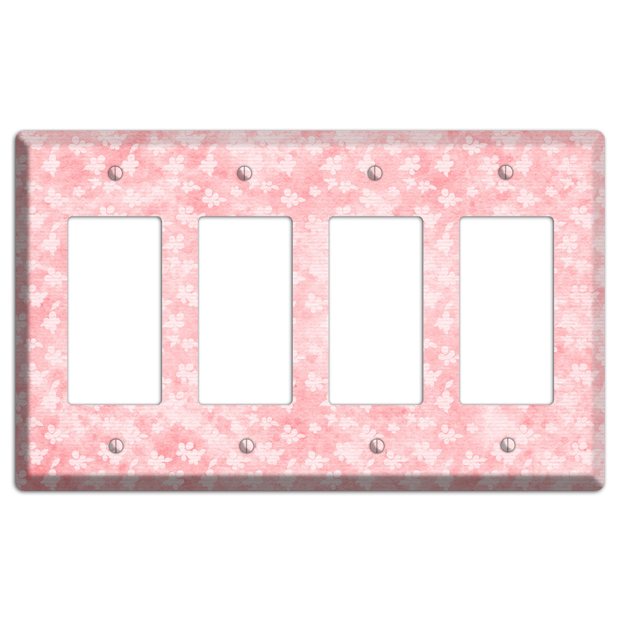 Abbey Soft Coral 4 Rocker Wallplate