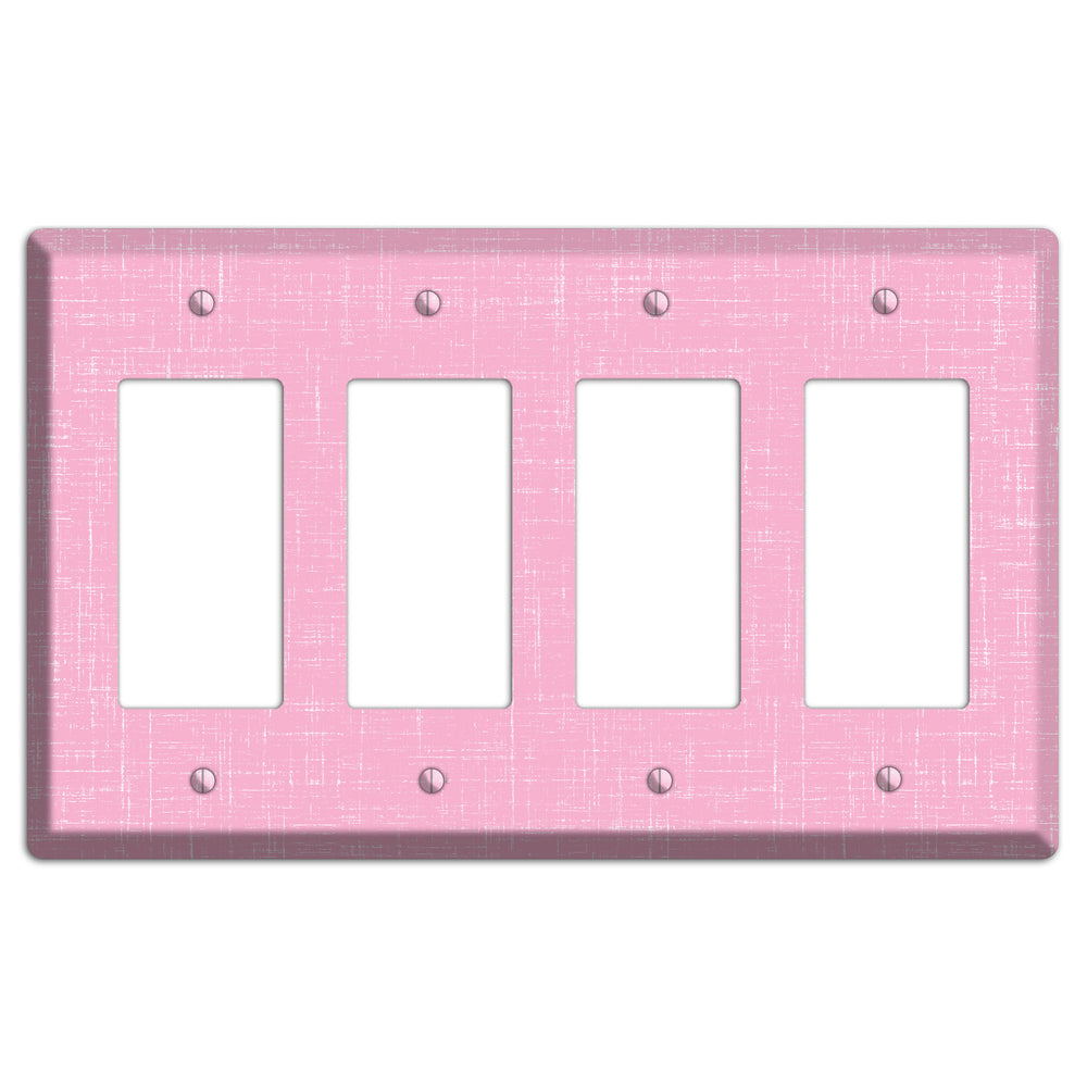 Chantilly Pink Texture 4 Rocker Wallplate