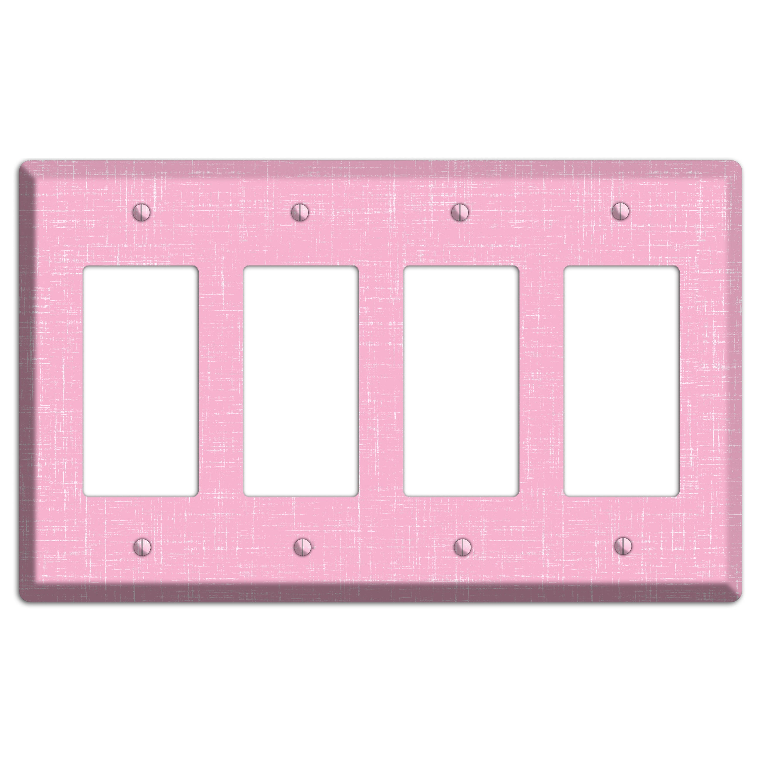 Chantilly Pink Texture 4 Rocker Wallplate
