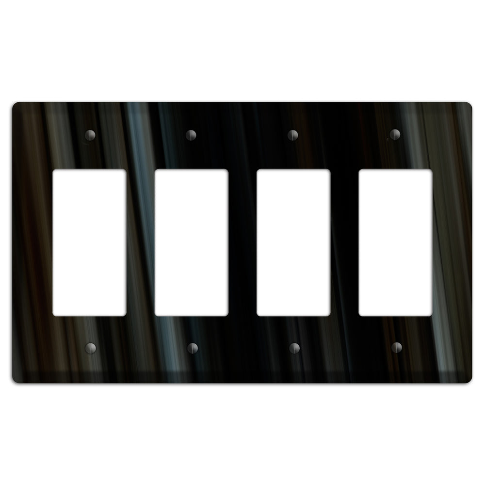 Black Ray of Light 4 Rocker Wallplate
