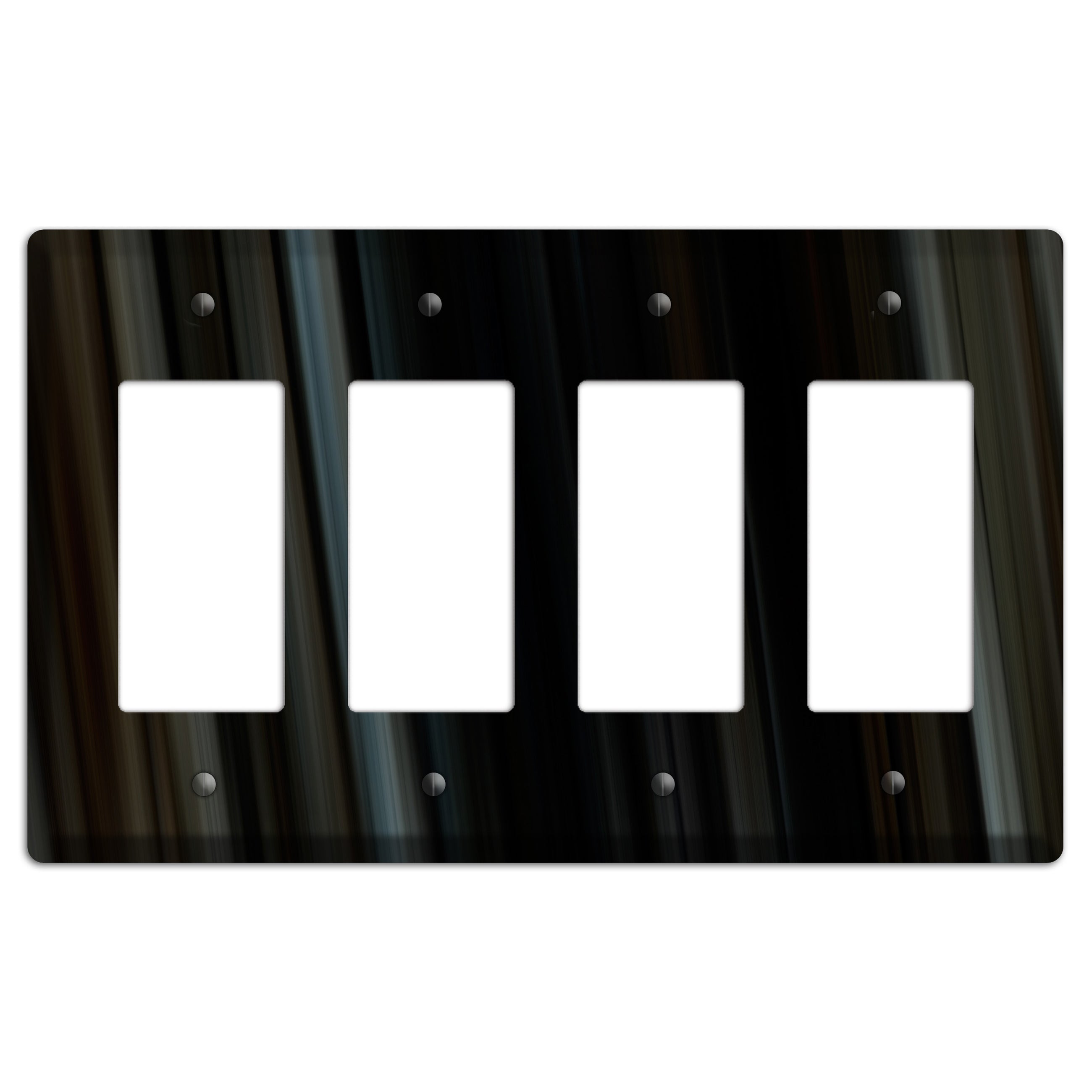Black Ray of Light 4 Rocker Wallplate