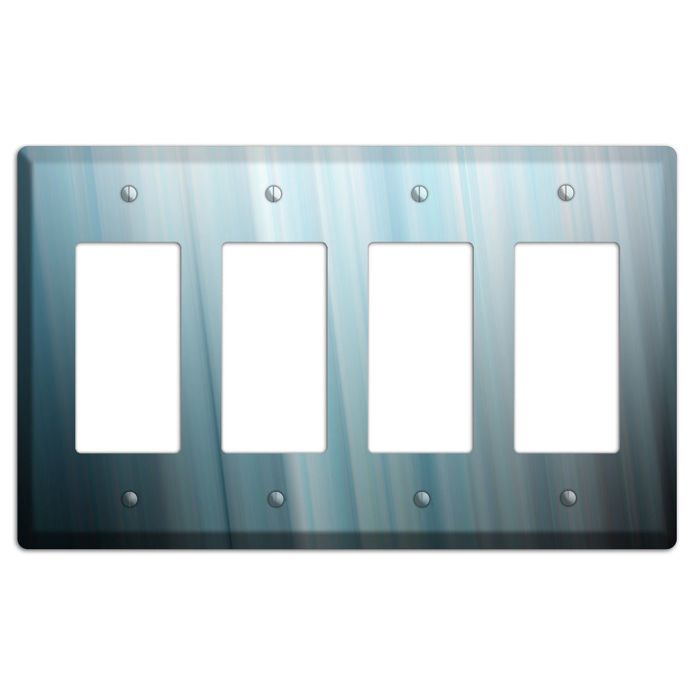 Dusty Blue Ray of Light 4 Rocker Wallplate