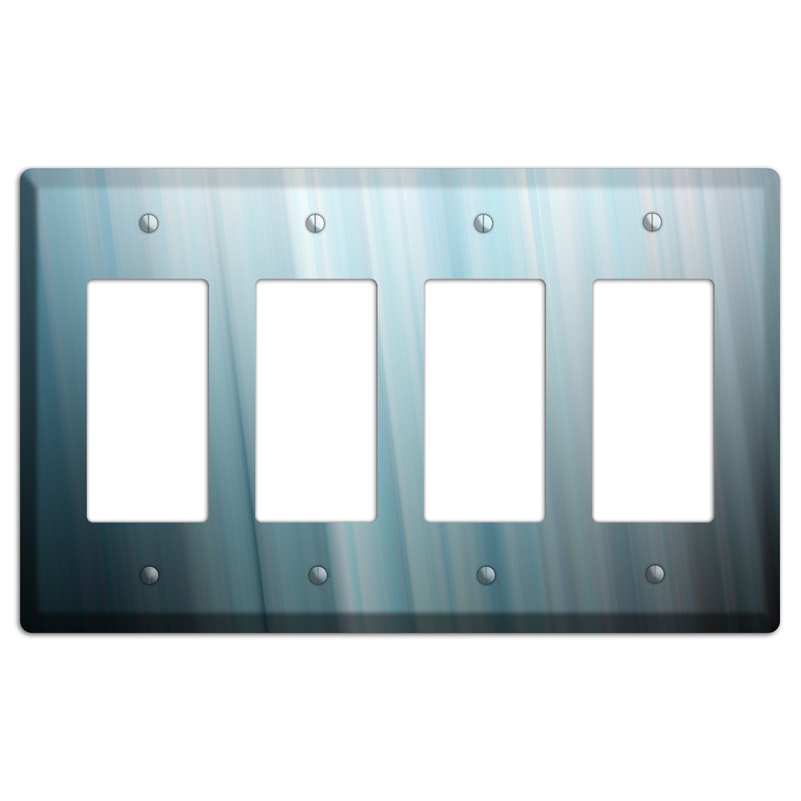 Dusty Blue Ray of Light 4 Rocker Wallplate
